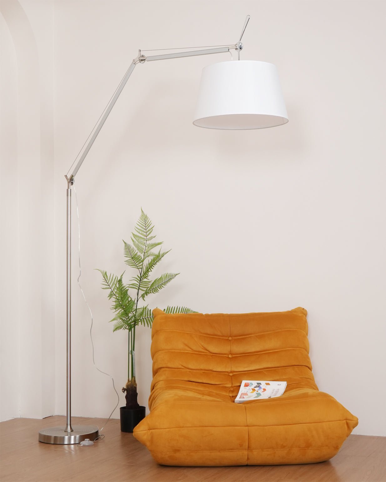 rocker-modern-floor-lamp-anzaz-White & Chrome-3