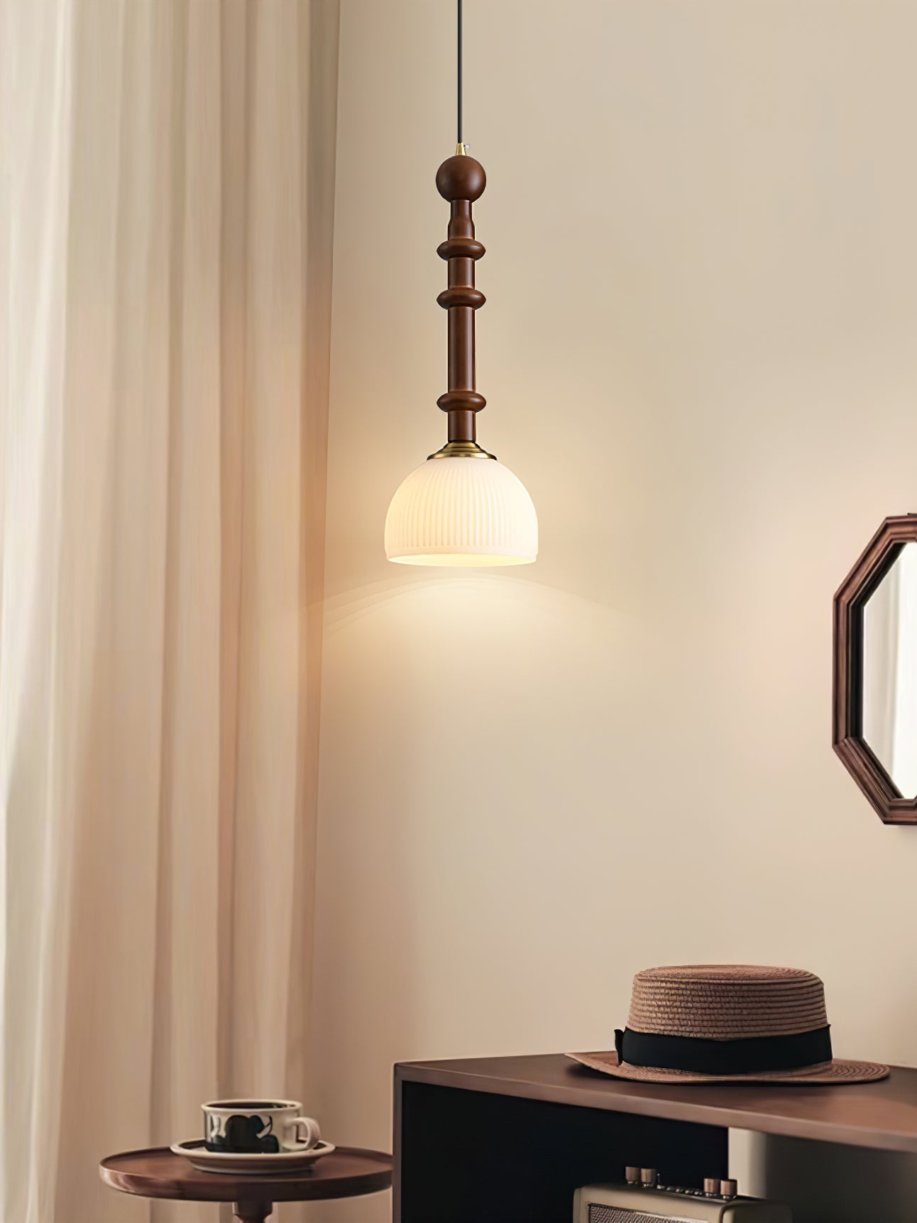 roma-pendant-lamp-anzaz-Walnut Color & Gold-4