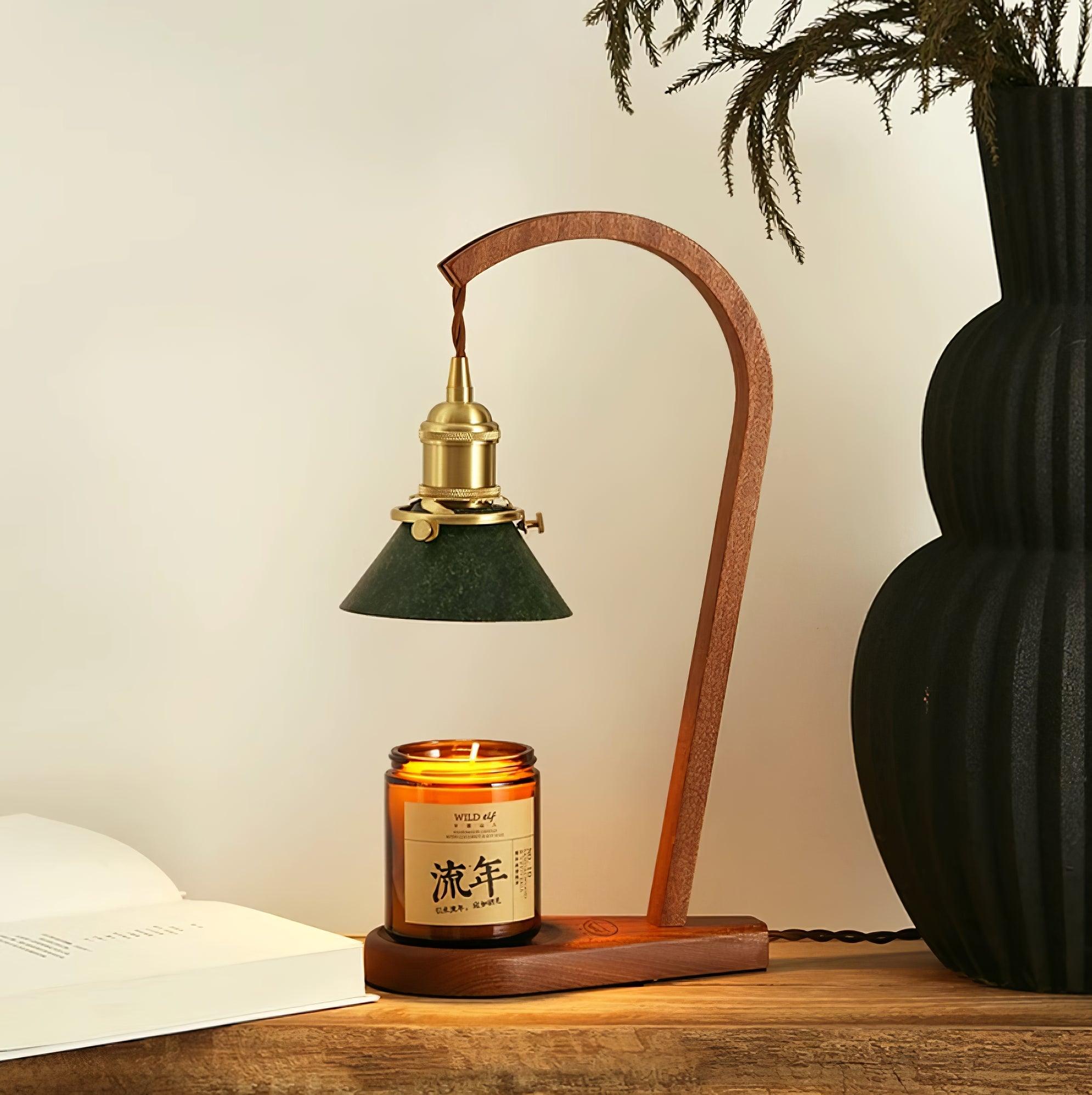romi-table-lamp-anzaz-Walnut color & Green-3