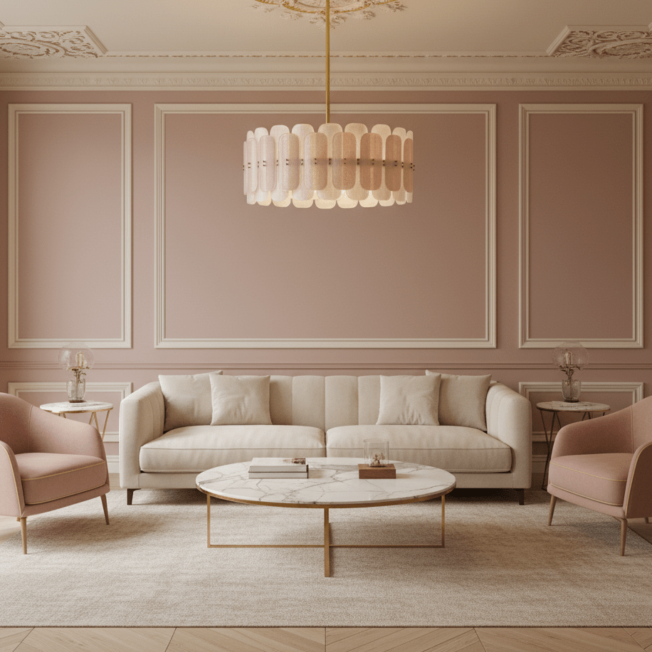 rosalinne-petal-chandelier-anzaz-Copper & Pink-5