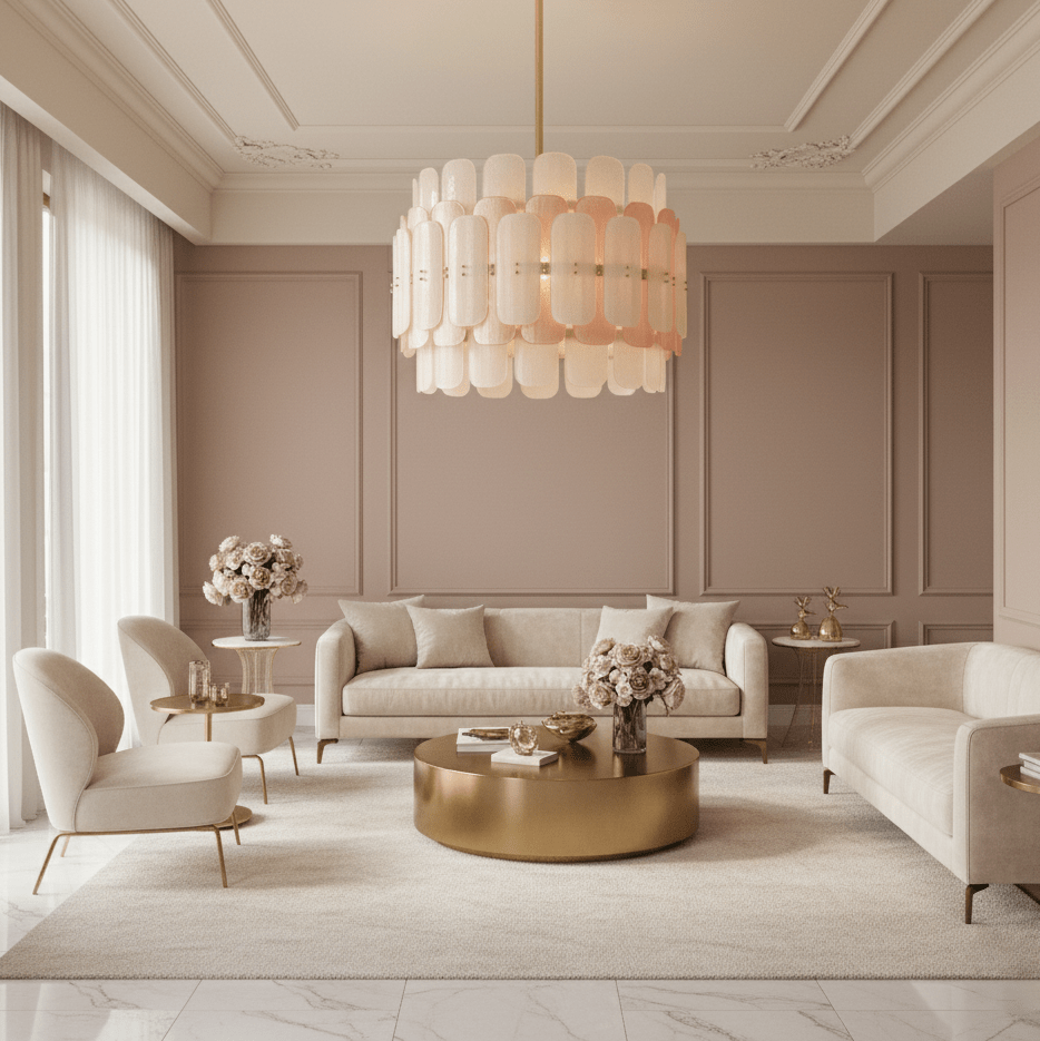 rosalinne-petal-chandelier-anzaz-Copper & Pink-3