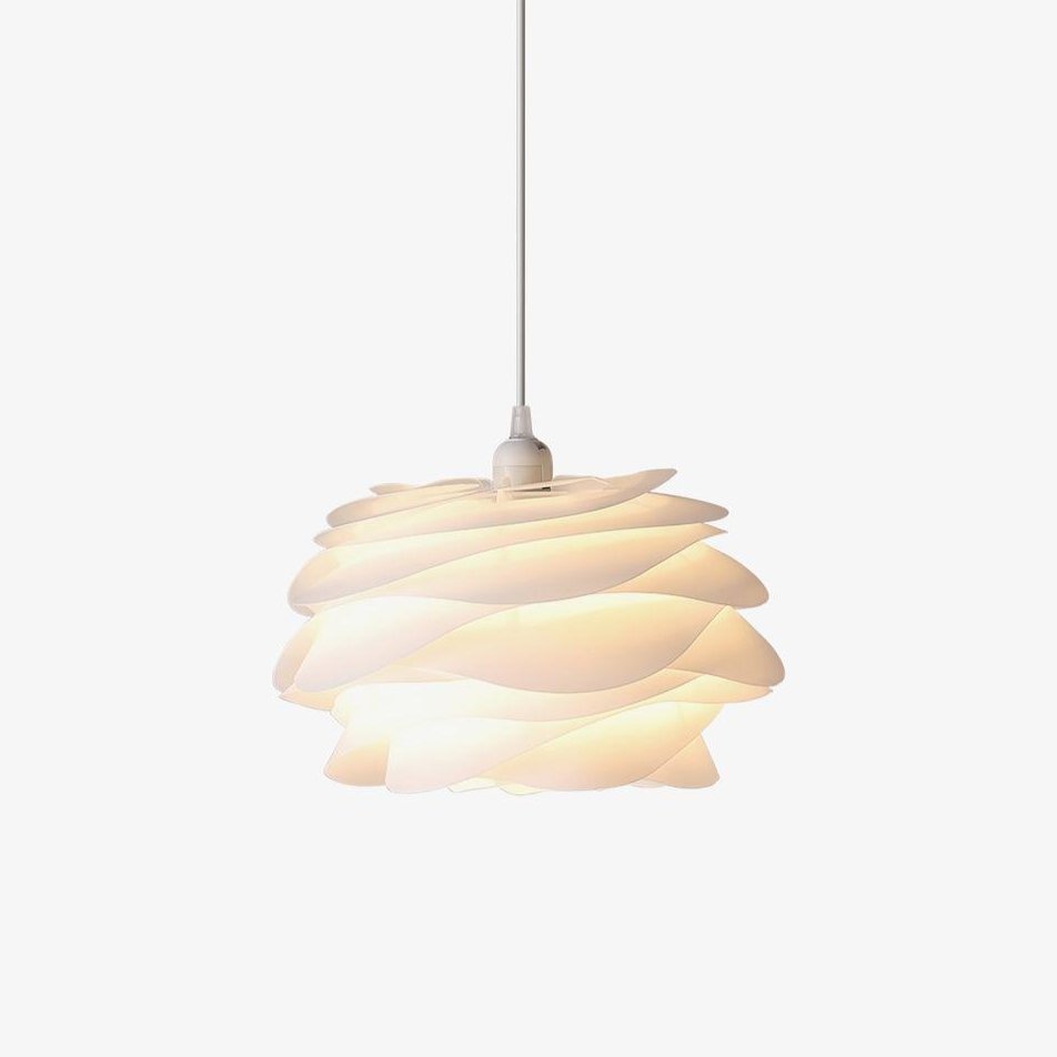 rose-floral-pendant-light-anzaz-White PVC Lampshade-1