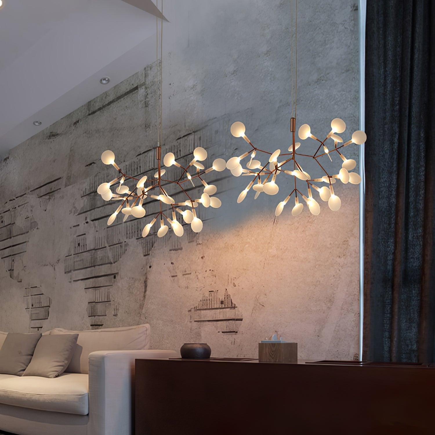 rose-gold-firefly-led-chandelier-anzaz-RC Remote Contral Dimmer-2