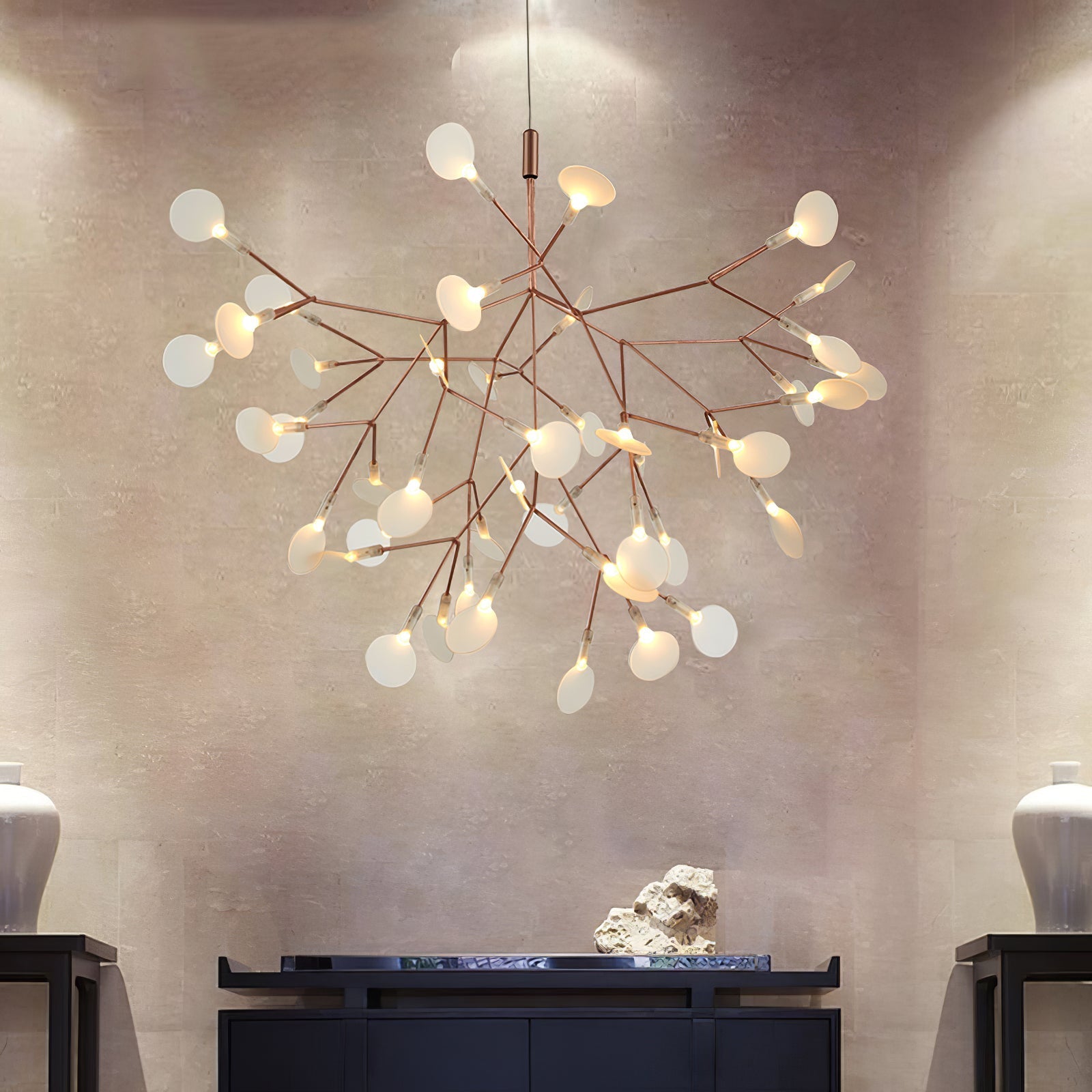 rose-gold-firefly-led-chandelier-anzaz-RC Remote Contral Dimmer-8