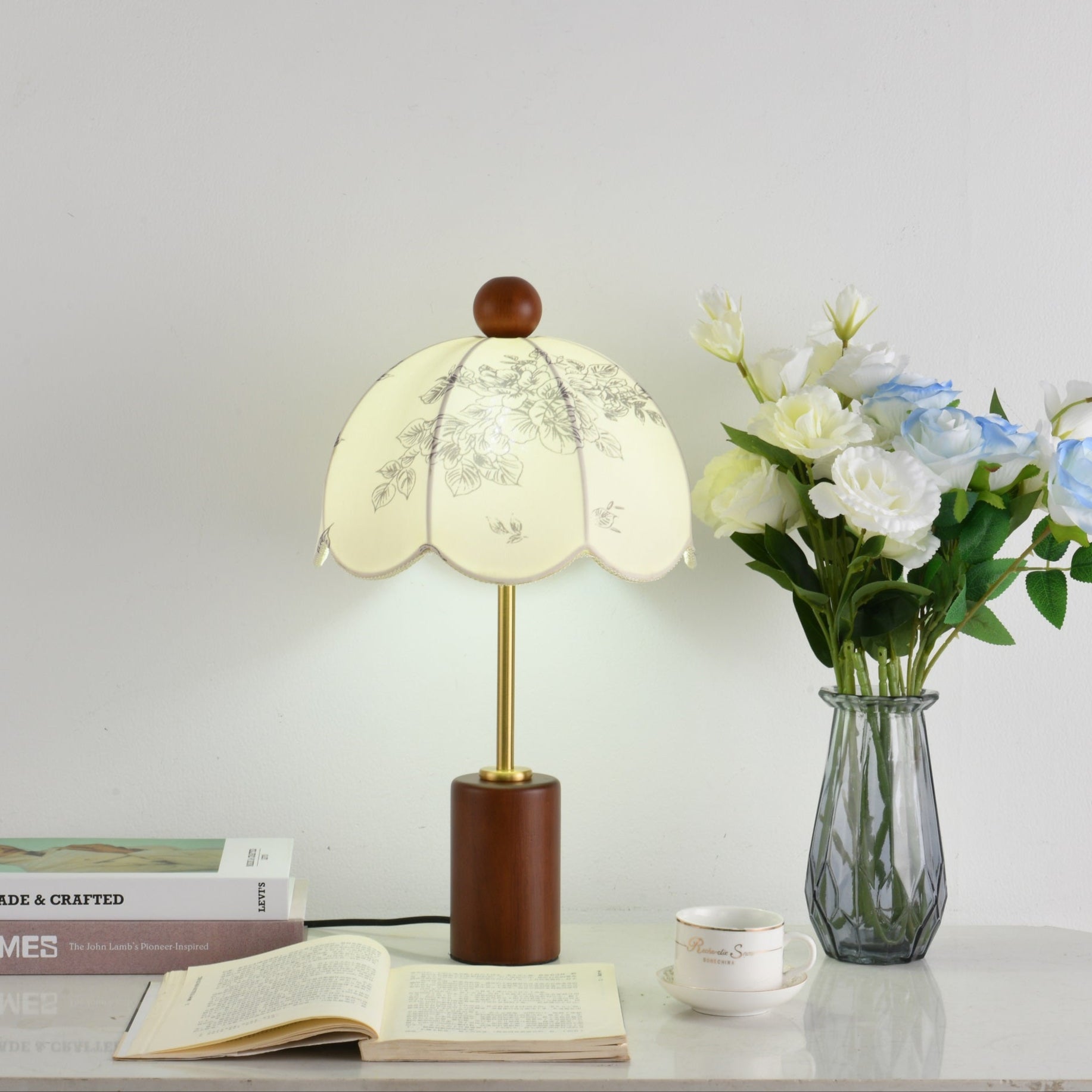 roselle-vintage-table-lamp-anzaz-Walnut Wood & White-6