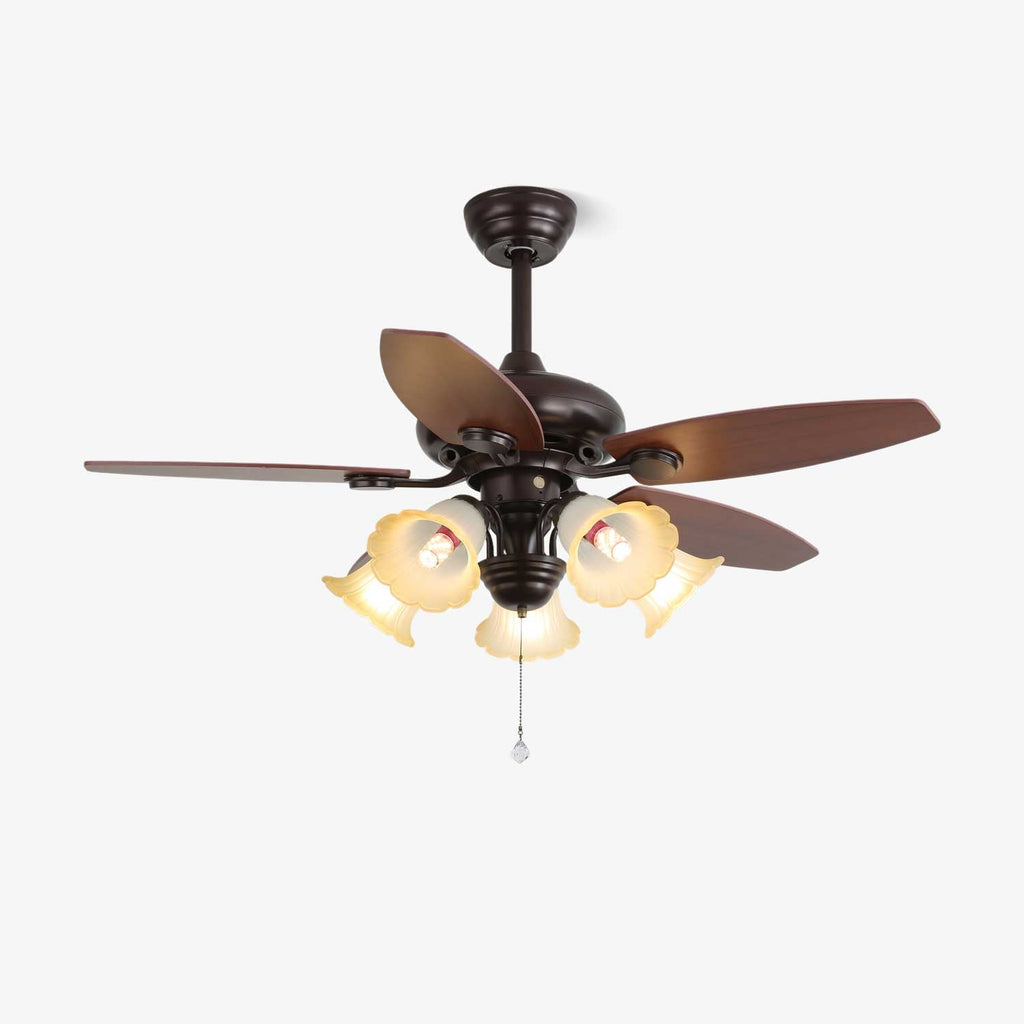 roselore-bloom-ceiling-fan-light-anzaz-Wood Color & Brown & White-1
