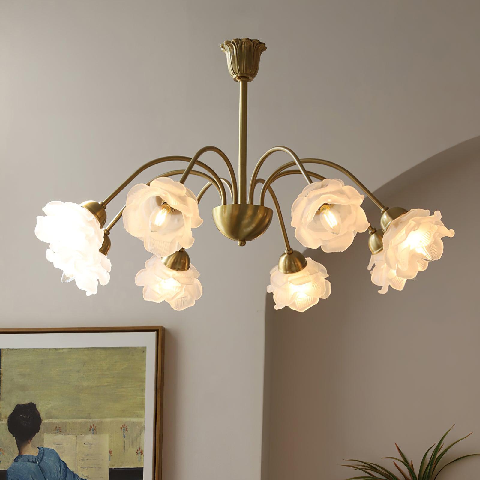 roses-chandelier-anzaz-Copper & White-3