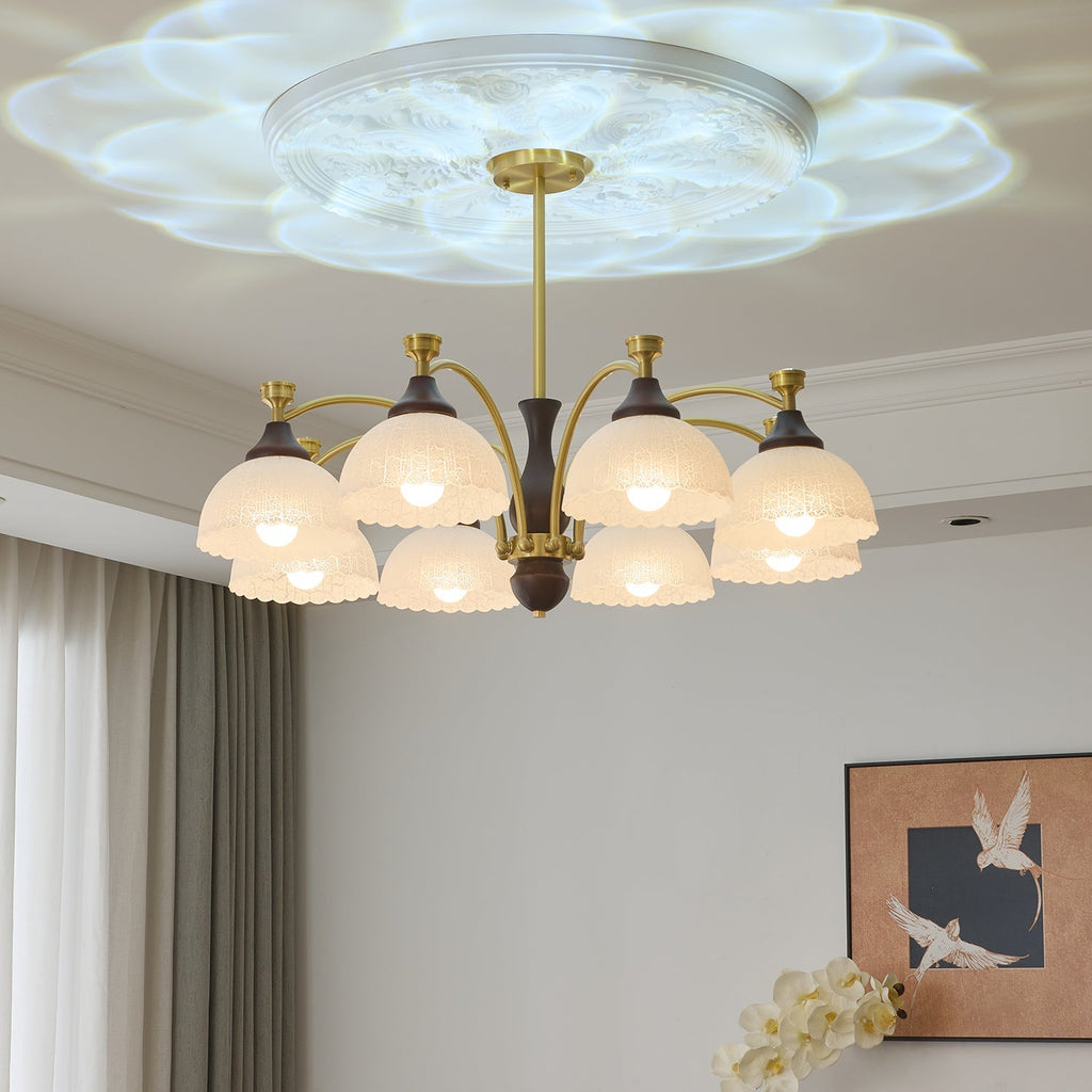 rosetta-chandelier-anzaz-Walnut Color & Brass & White-2