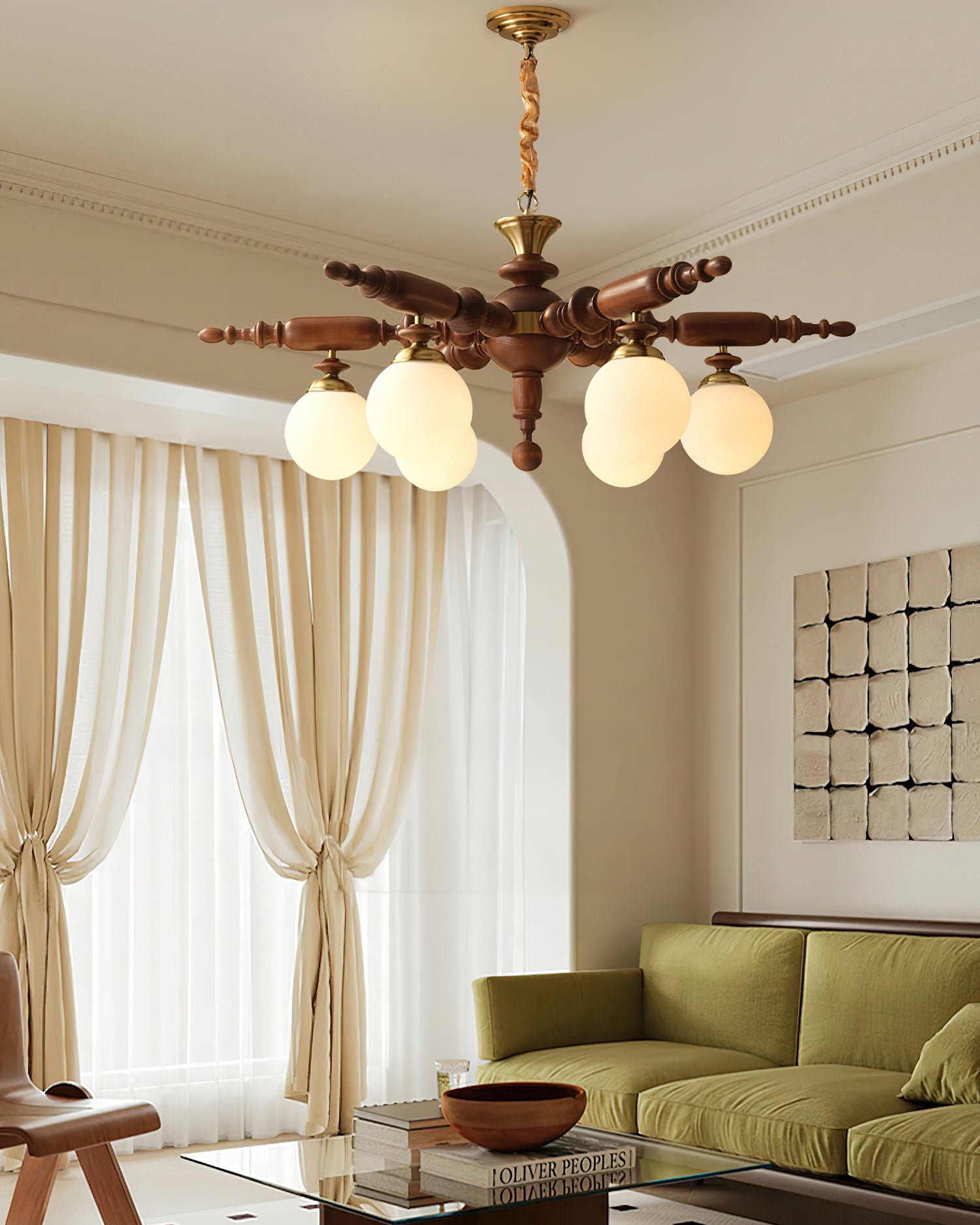 rotating-stick-chandelier-anzaz-Black & Chrome-4
