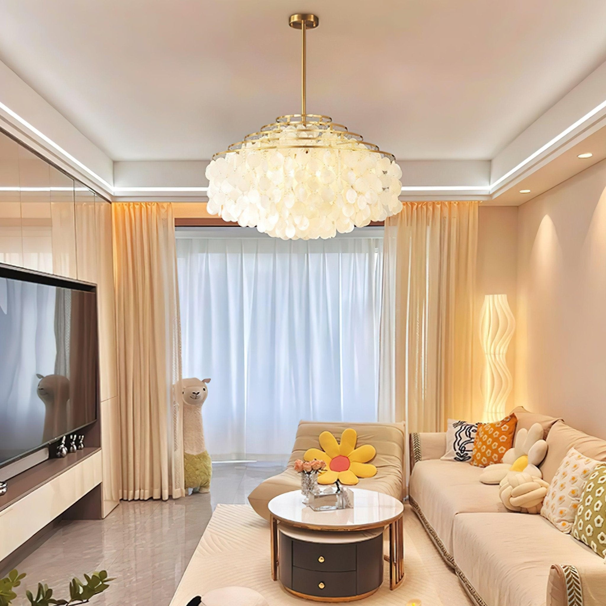 round-shell-chandelier-b-anzaz-Gold-4