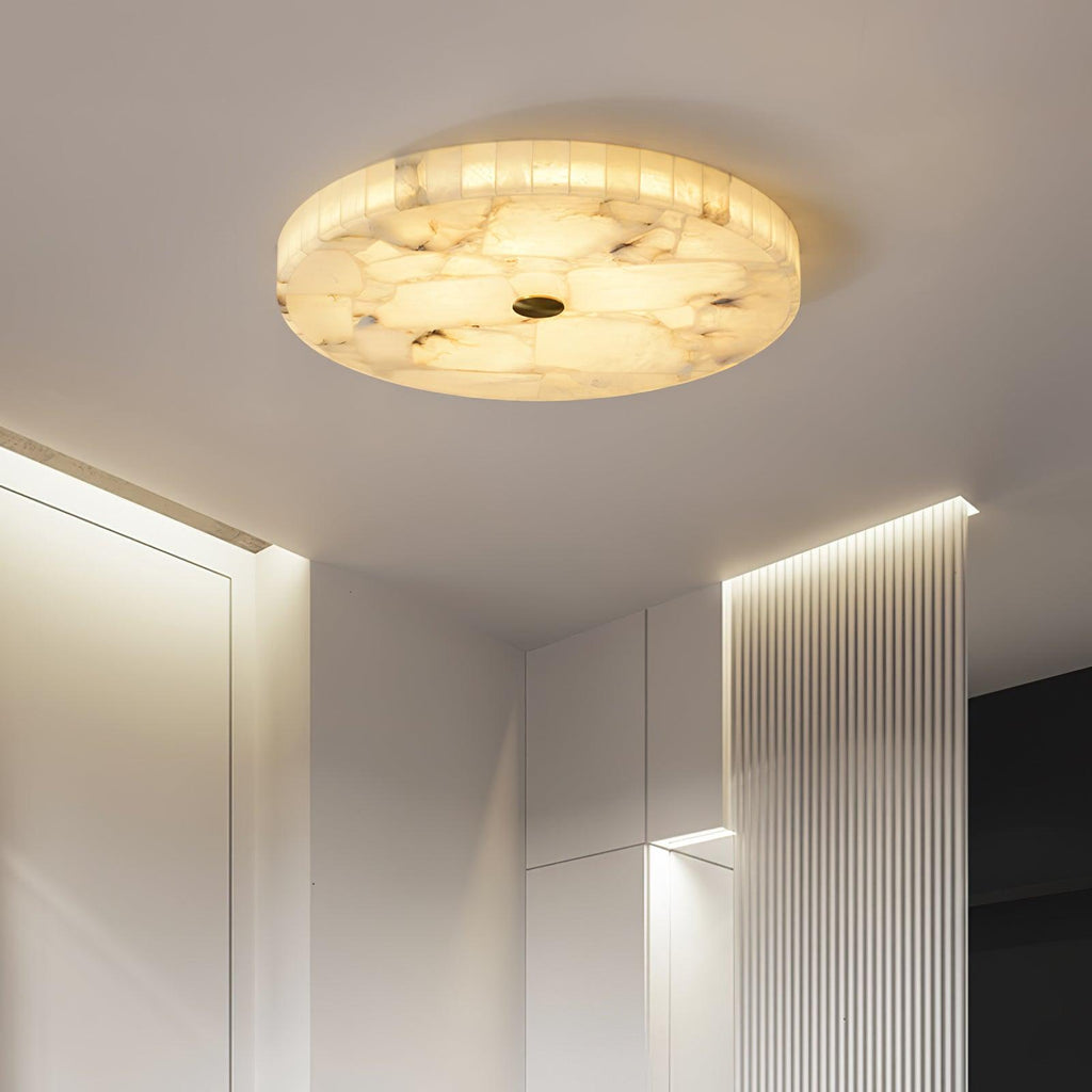 round-alabaster-ceiling-lamp-anzaz-White & Gold-2