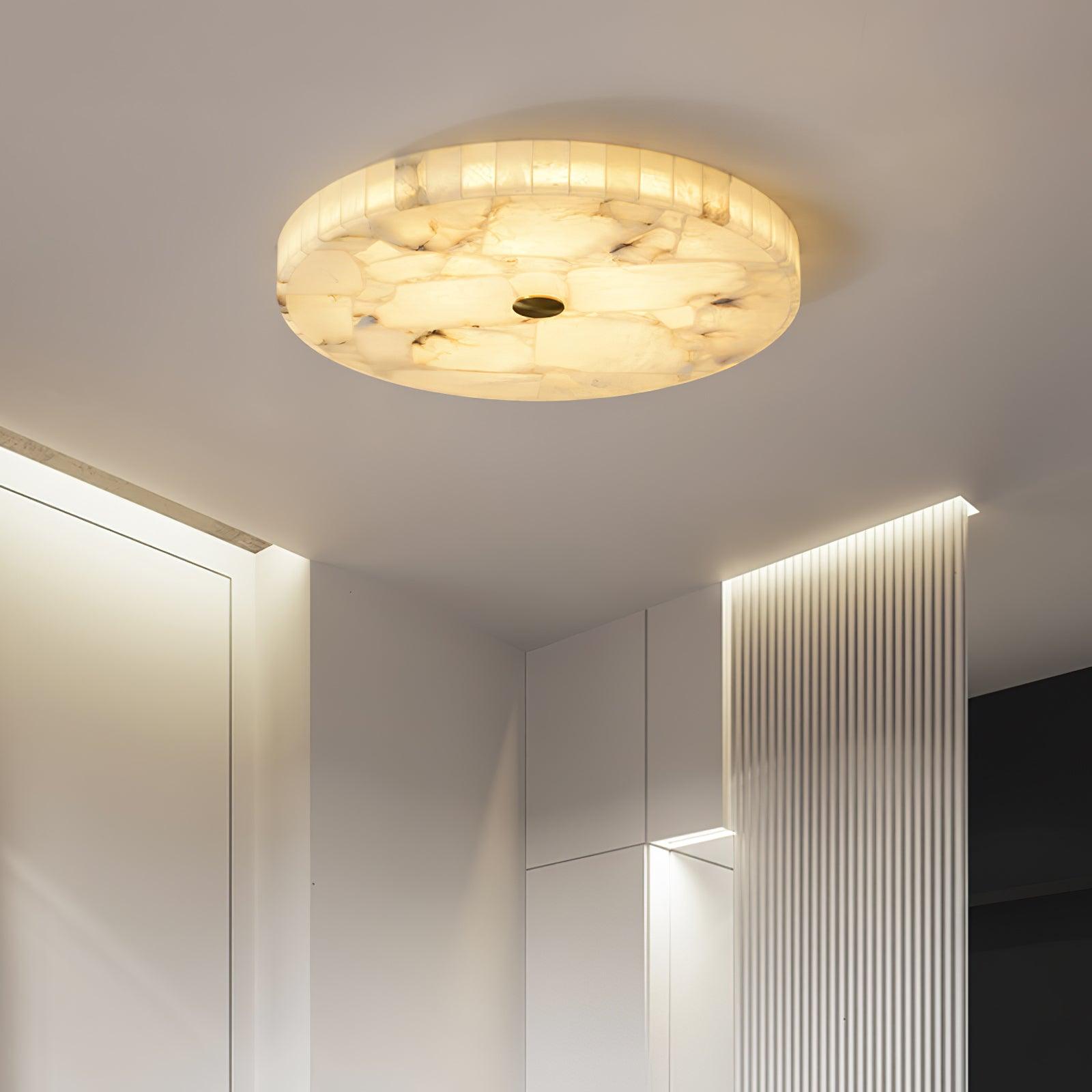 round-alabaster-ceiling-lamp-anzaz-White & Gold-2