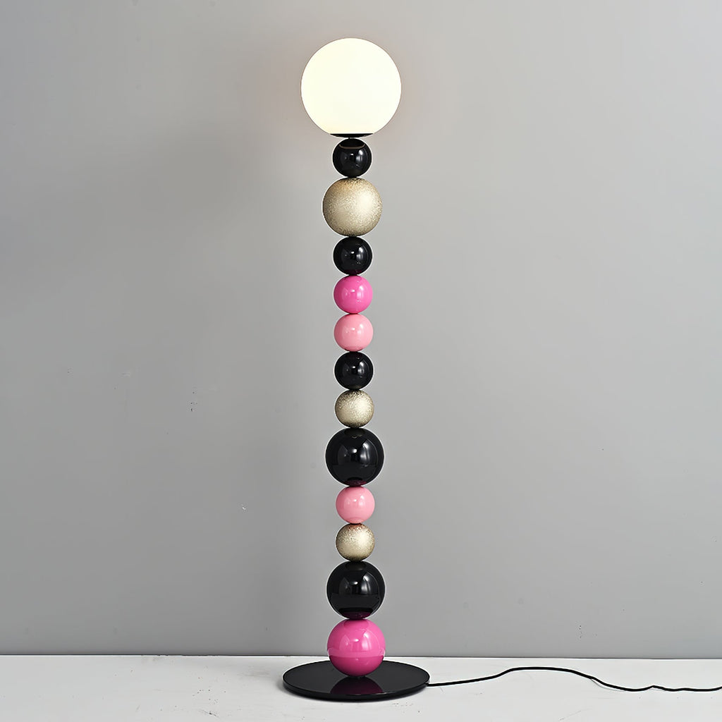 round-balls-stacking-floor-lamp-anzaz-Pink & Black-3