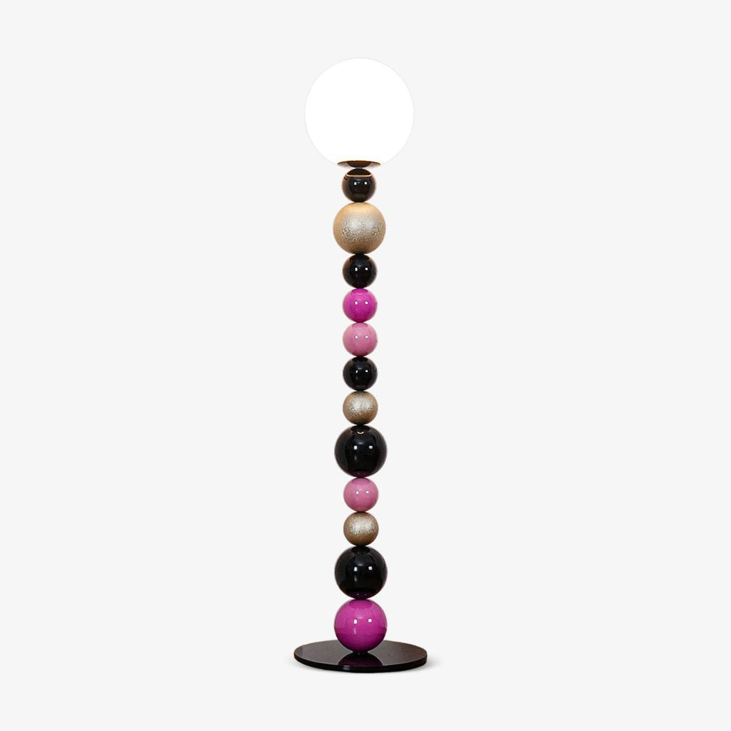 round-balls-stacking-floor-lamp-anzaz-Pink & Black-1
