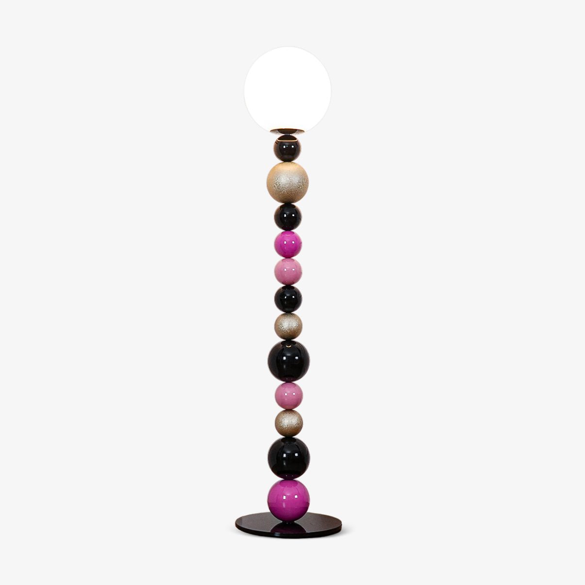 round-balls-stacking-floor-lamp-anzaz-Pink & Black-1