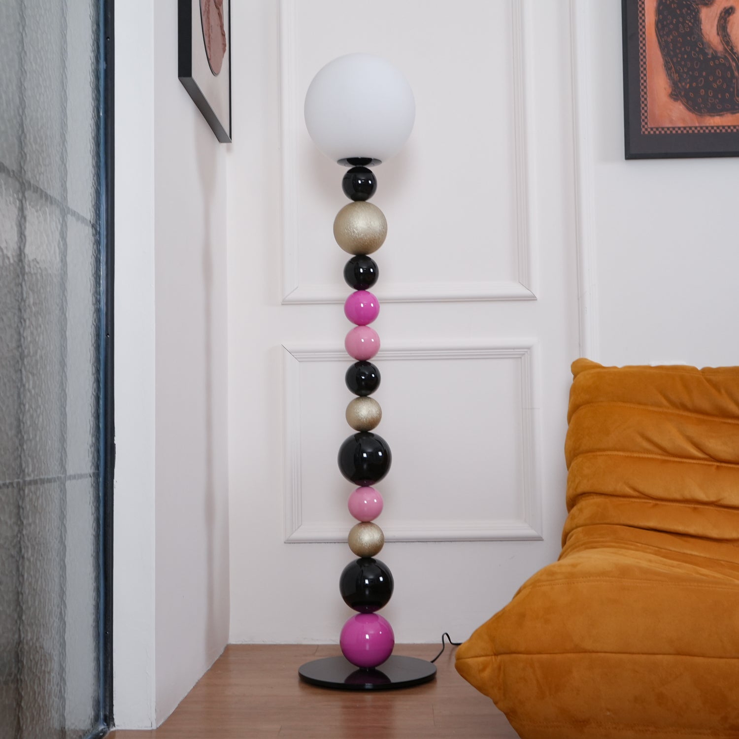 round-balls-stacking-floor-lamp-anzaz-Green & Black-8