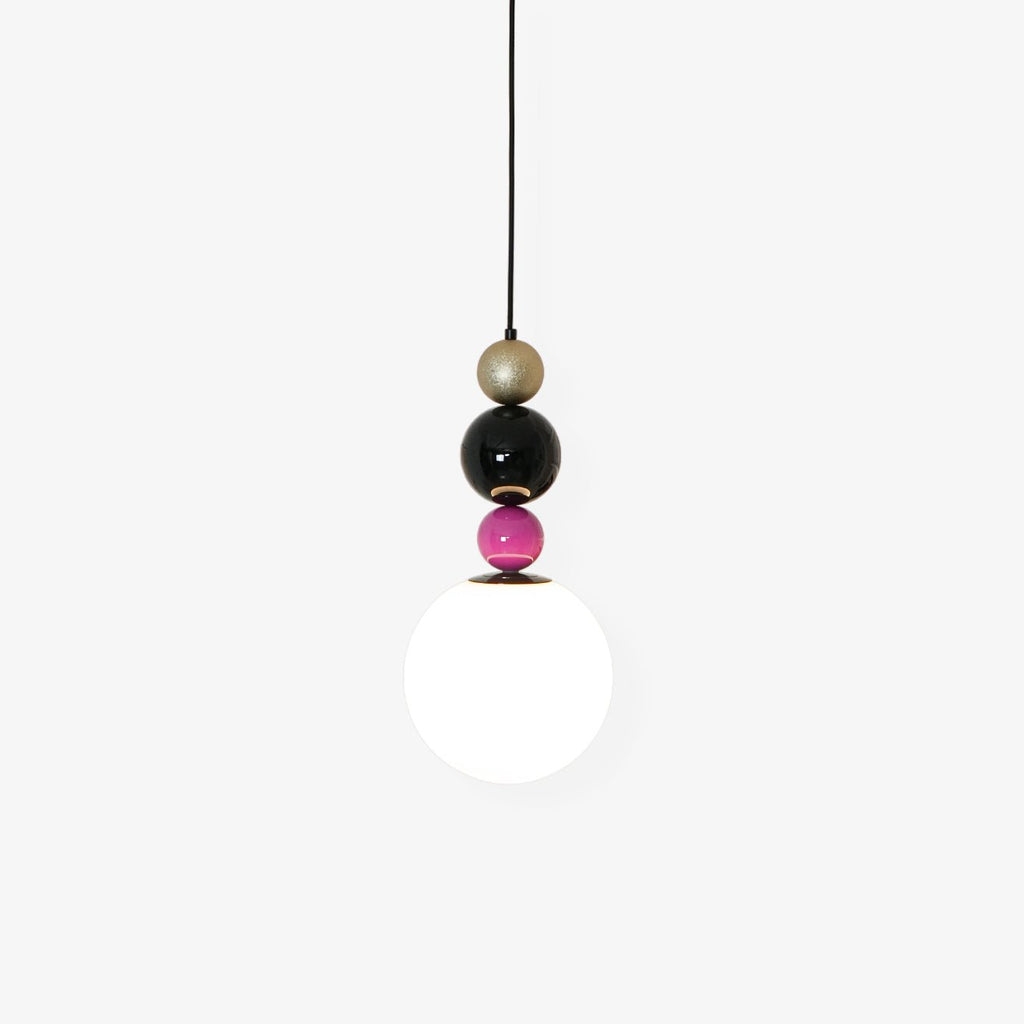 round-balls-stacking-pendant-lamp-anzaz-Pink & Black-1