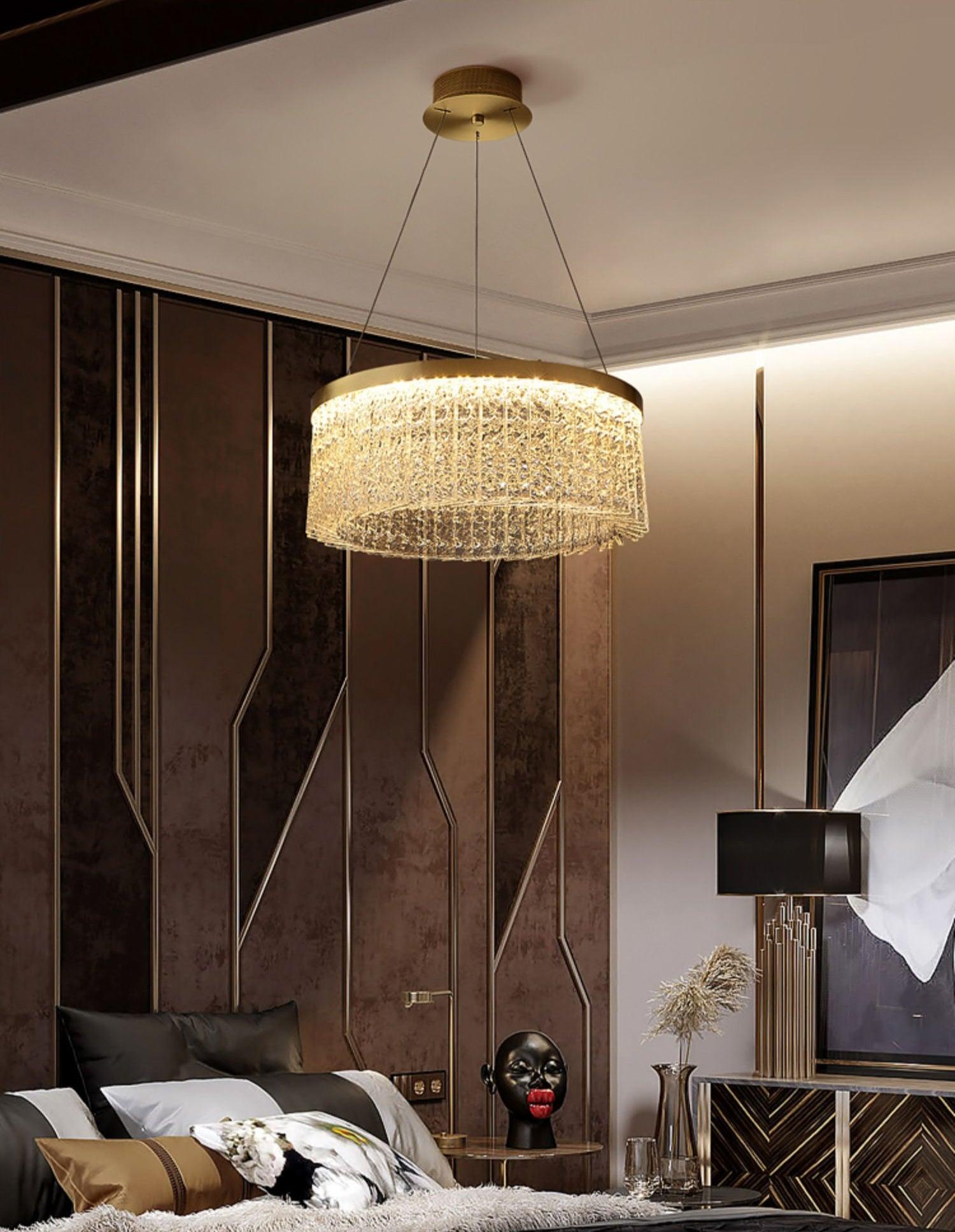 round-halo-crystal-chandelier-anzaz-Copper+Clear-6