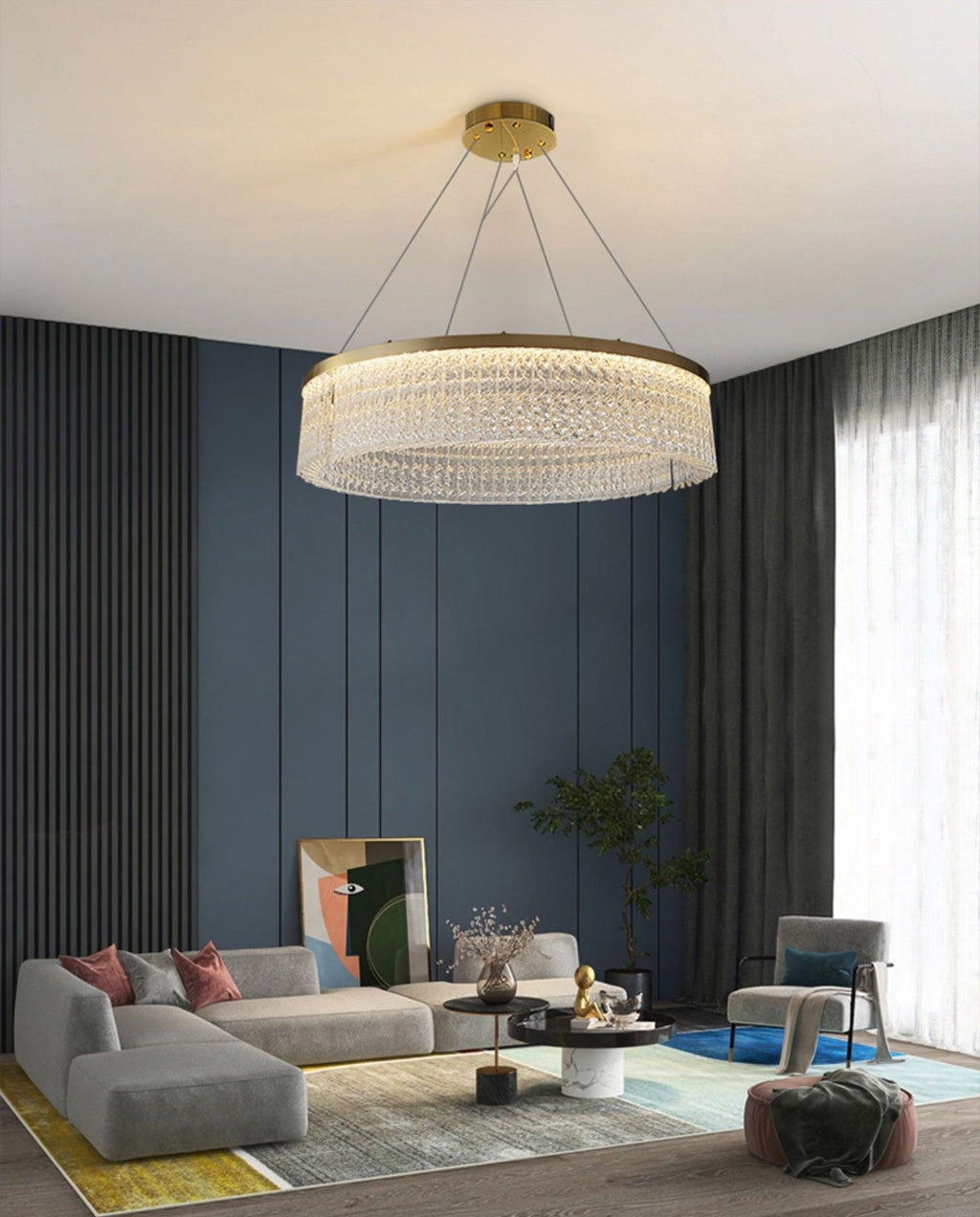 round-halo-crystal-chandelier-anzaz-Copper+Clear-8