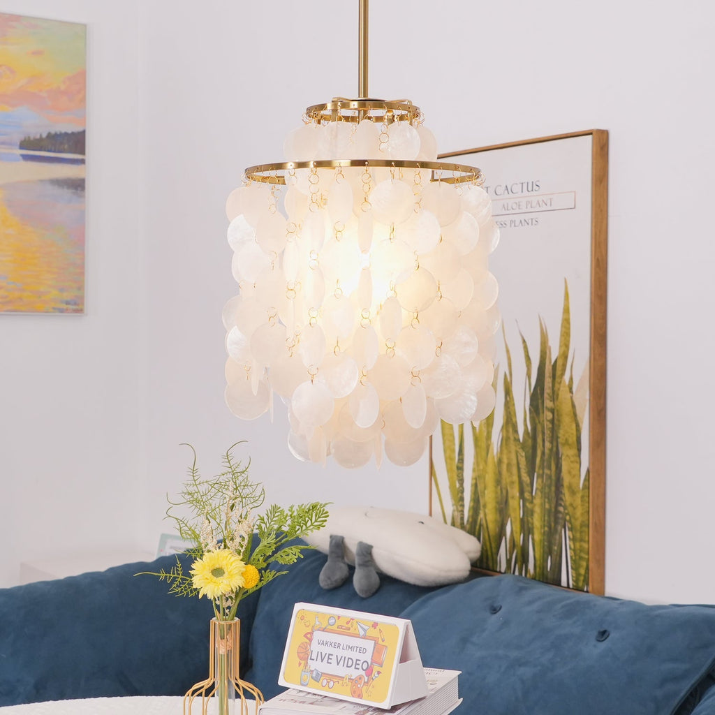 shell-pendant-lamp-anzaz-Gold & White-8