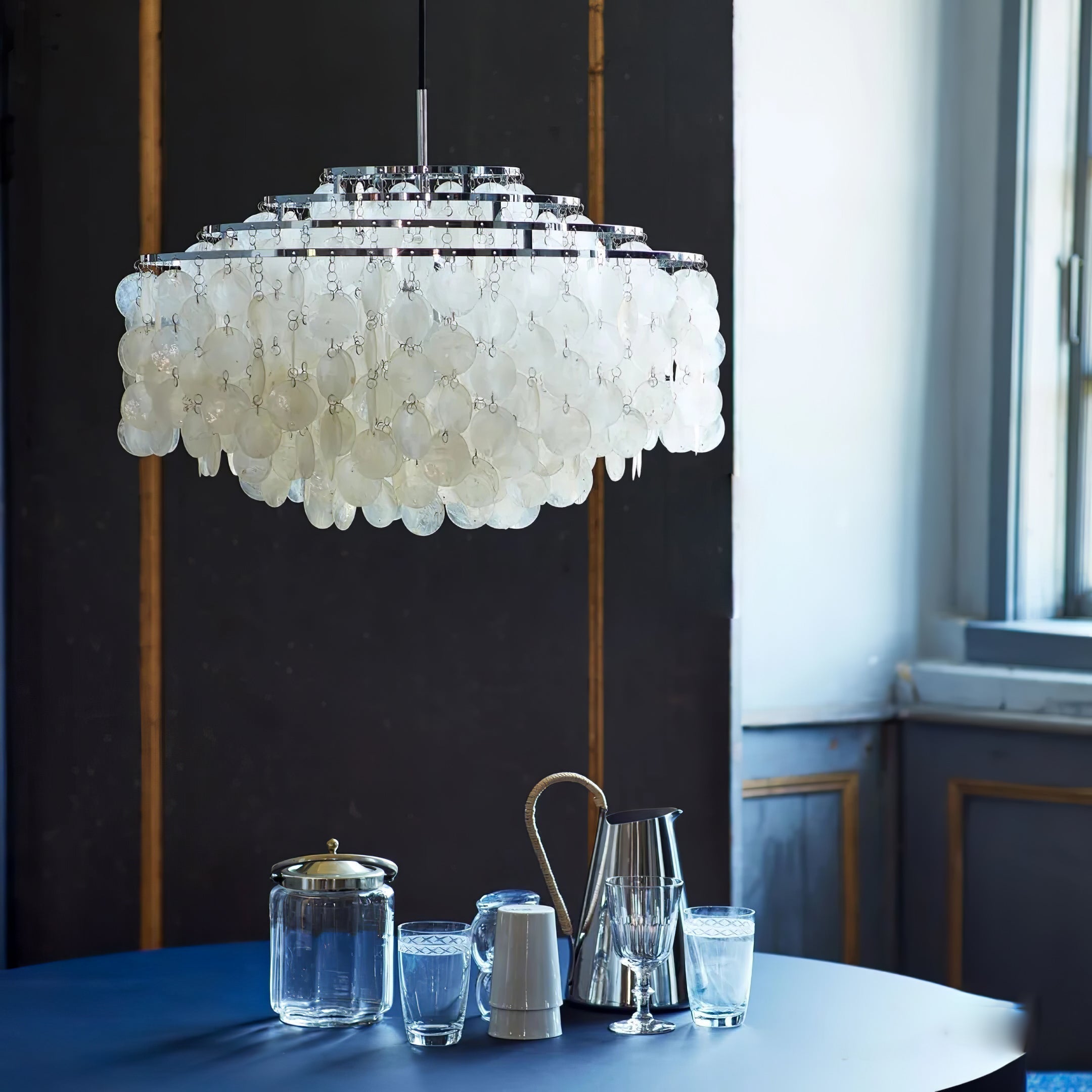 shell-pendant-lamp-anzaz-Chrome & White-3