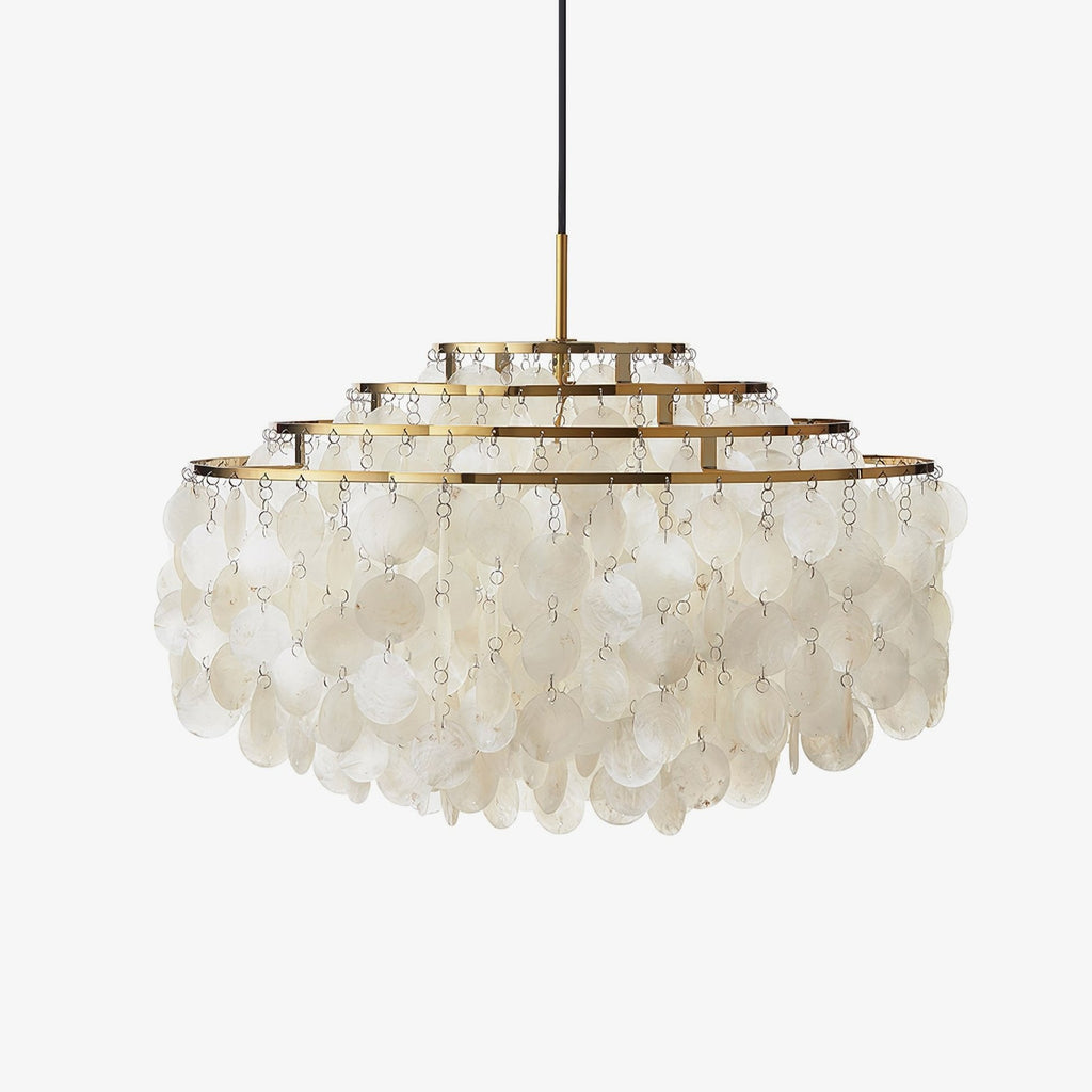shell-pendant-lamp-anzaz-Chrome & White-1