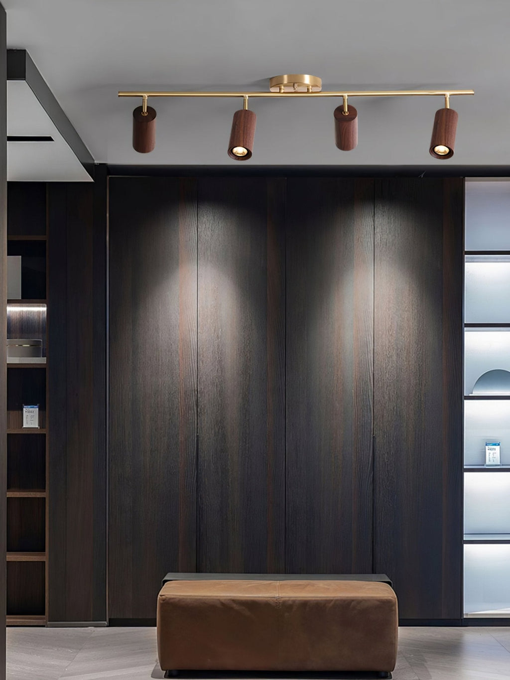 rowan-track-light-anzaz-Walnut color & Gold-5
