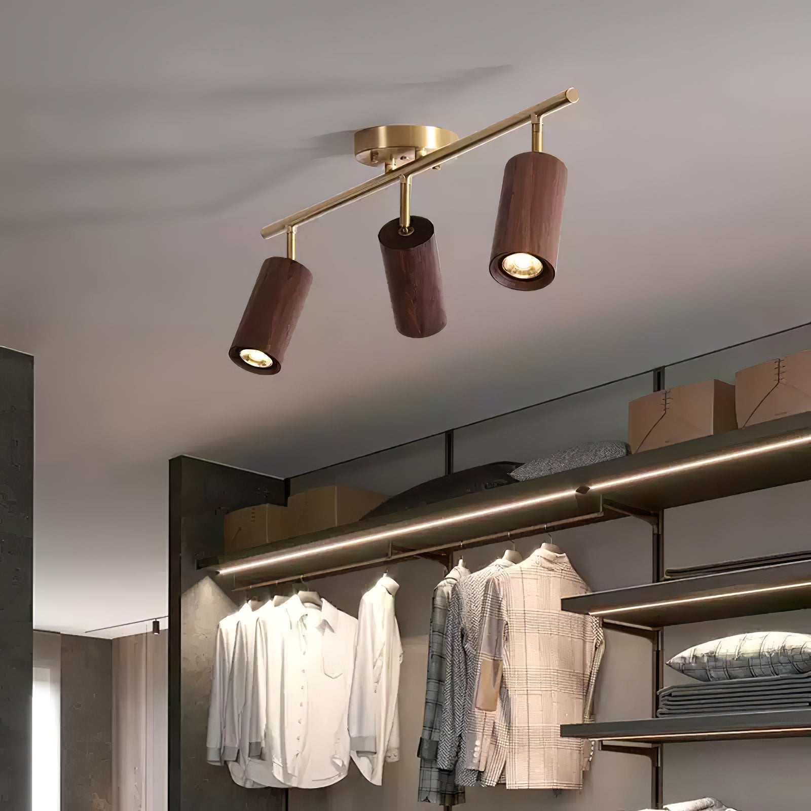 rowan-track-light-anzaz-Walnut color & Gold-3