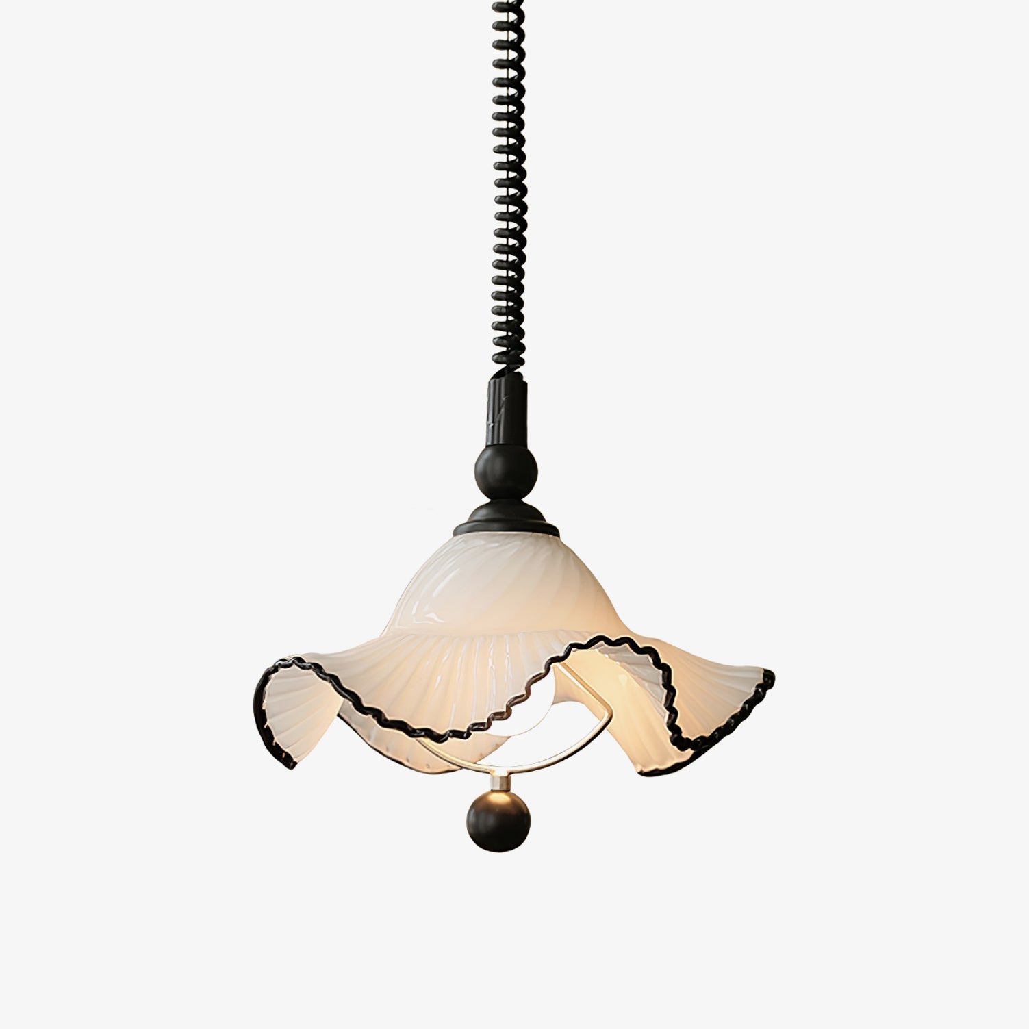 ruffled-shade-pendant-lamp-anzaz-Black & White-1