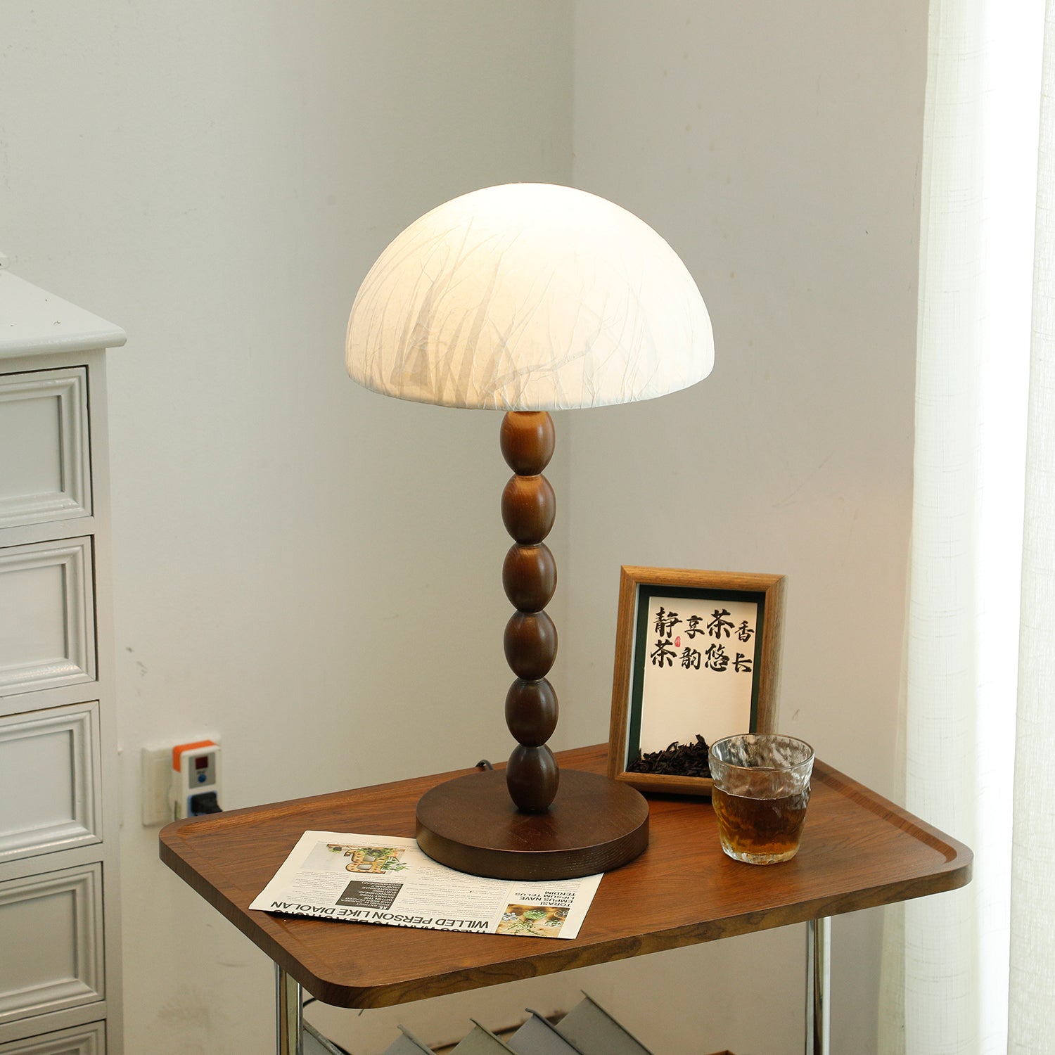 satori-paper-shade-table-lamp-anzaz-Walnut color & White-3
