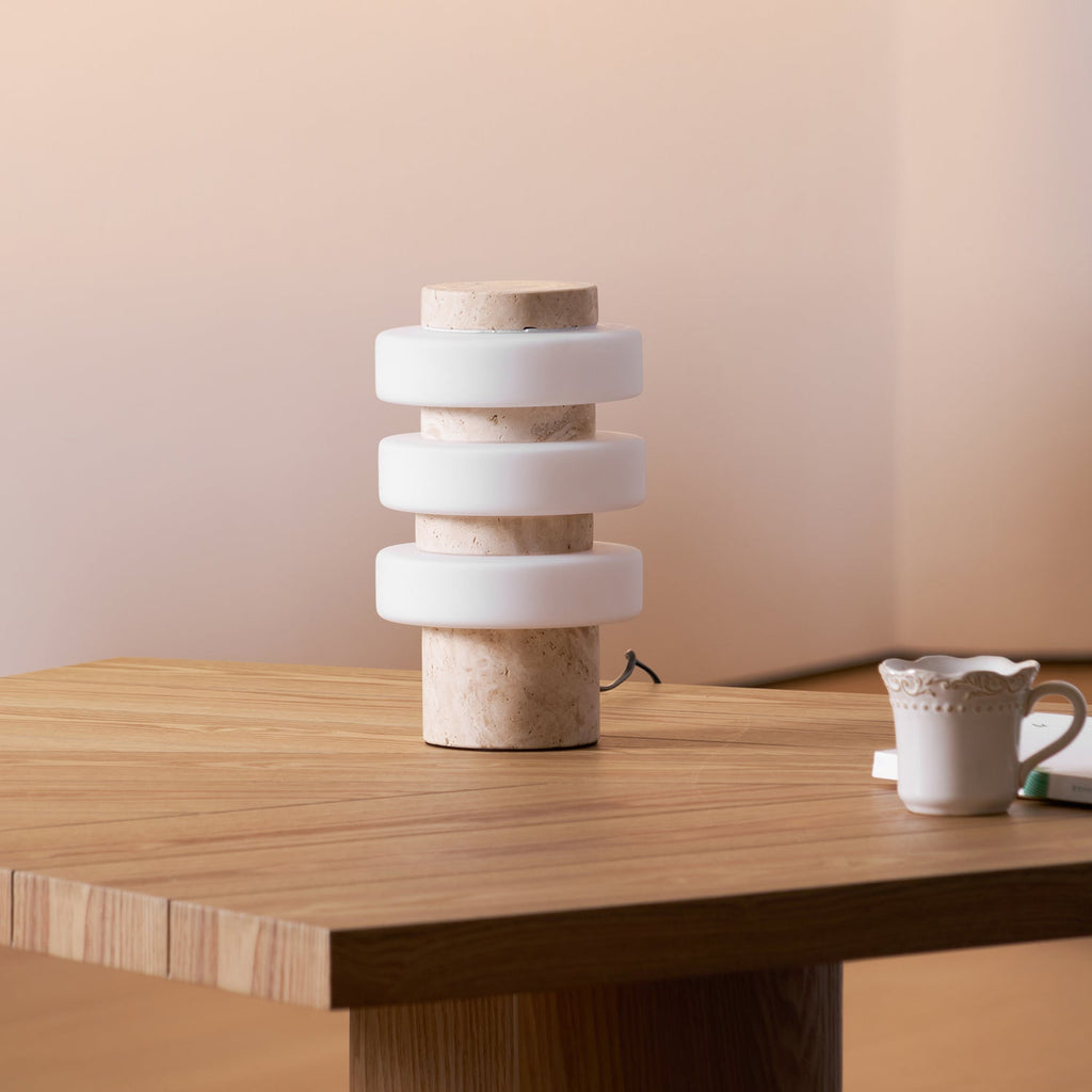 saturn-travertine-table-lamp-anzaz-Yellow Travertine & White-4