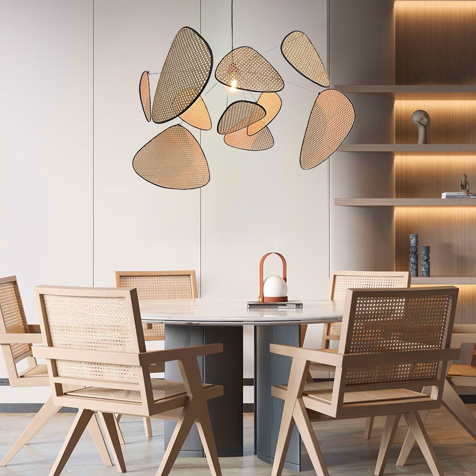 screen-cannage-pendant-swag-light-anzaz-Natural Bamboo & Black-3