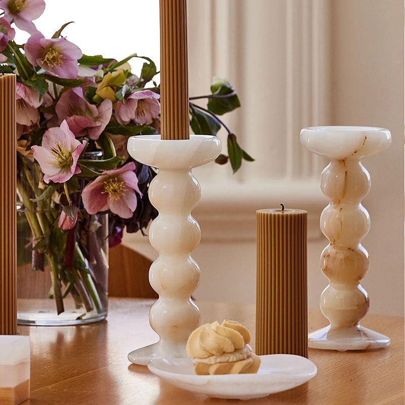sculpted-marble-candle-holder-anzaz-White Jade-2