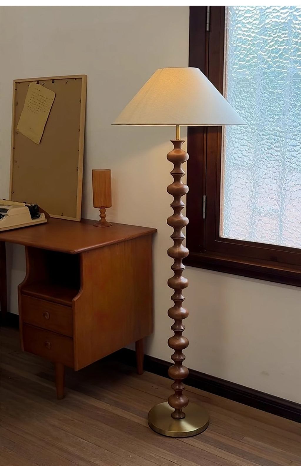 sculpted-rhythm-wood-floor-lamp-anzaz-Walnut Wood & Beige-4
