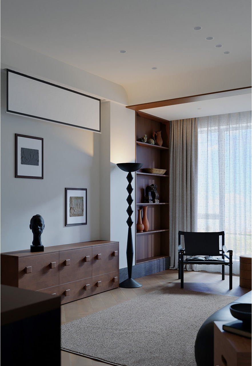 sculptural-geometric-stack-floor-lamp-anzaz-Black & Warm Light-4