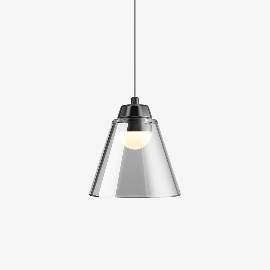 sculptural-glass-pendant-lamp-anzaz-Black & Clear-1