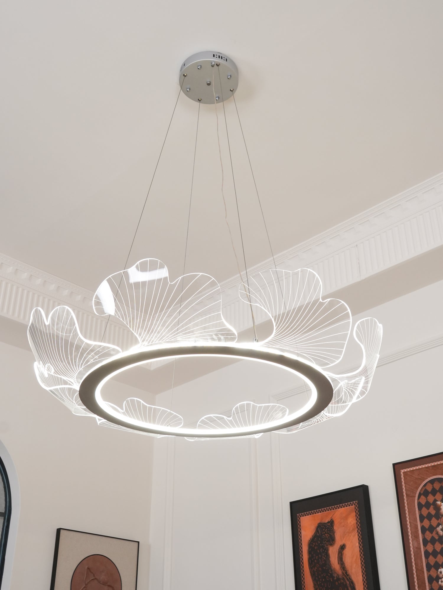 sea-chandelier-anzaz-Gold & Clear-7
