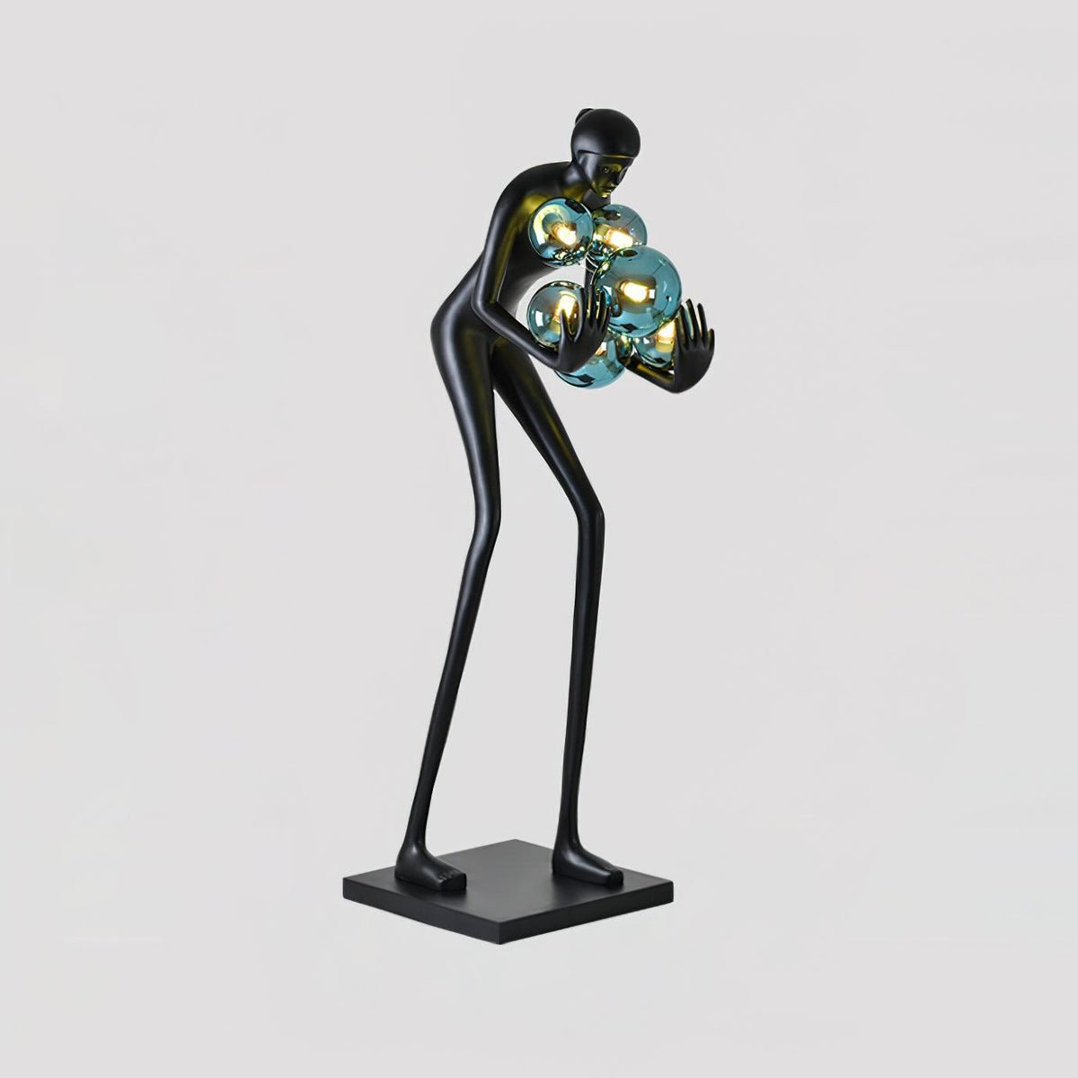 sentinel-sculpture-floor-lamp-anzaz-Black & Red glass ball-7