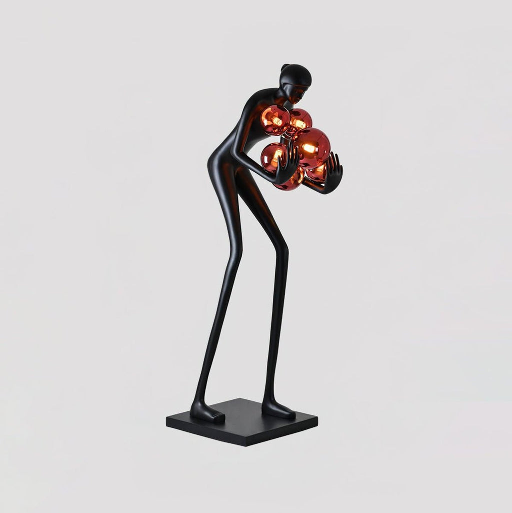 sentinel-sculpture-floor-lamp-anzaz-Black & Red glass ball-8