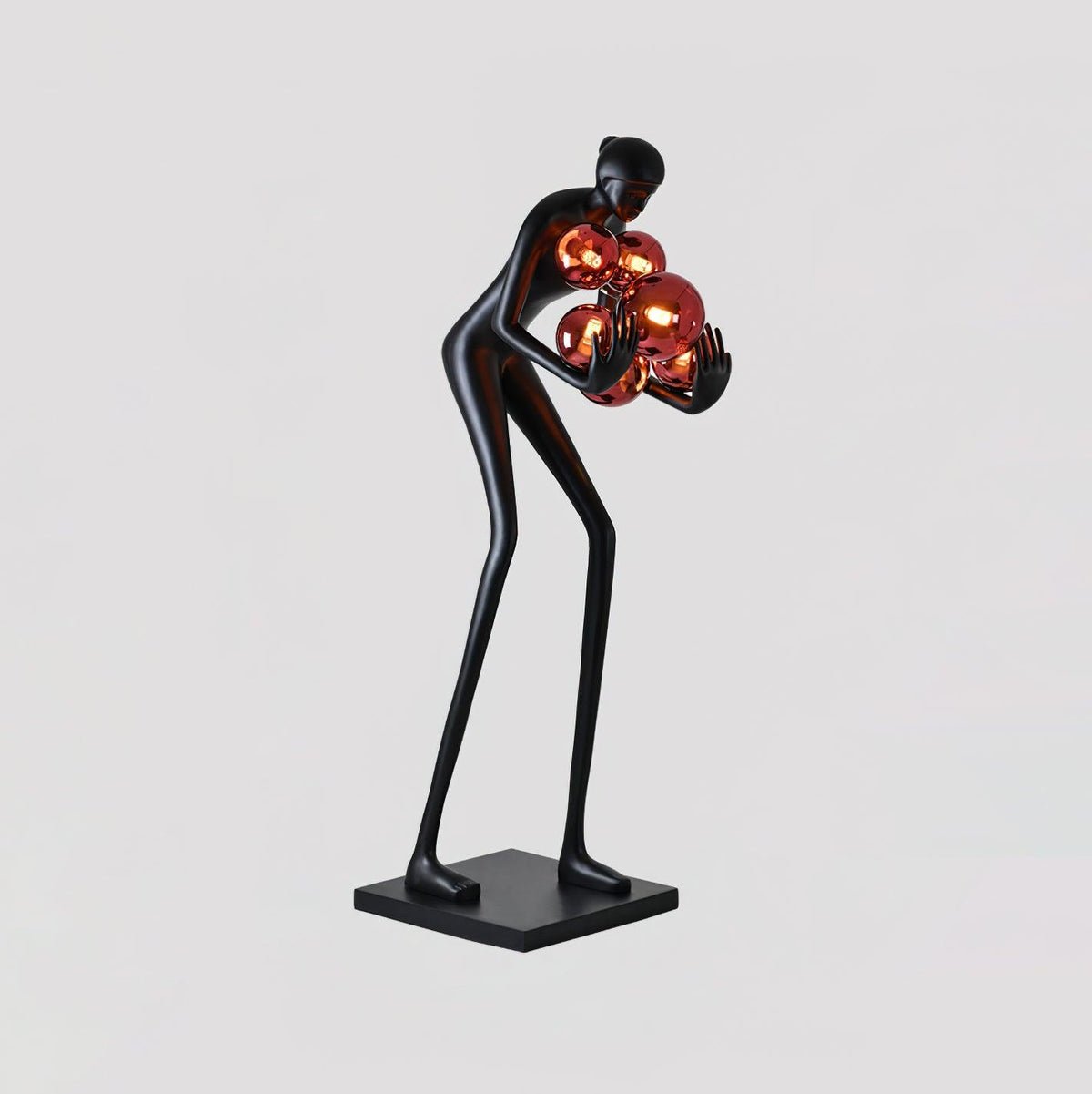 sentinel-sculpture-floor-lamp-anzaz-Black & Red glass ball-8