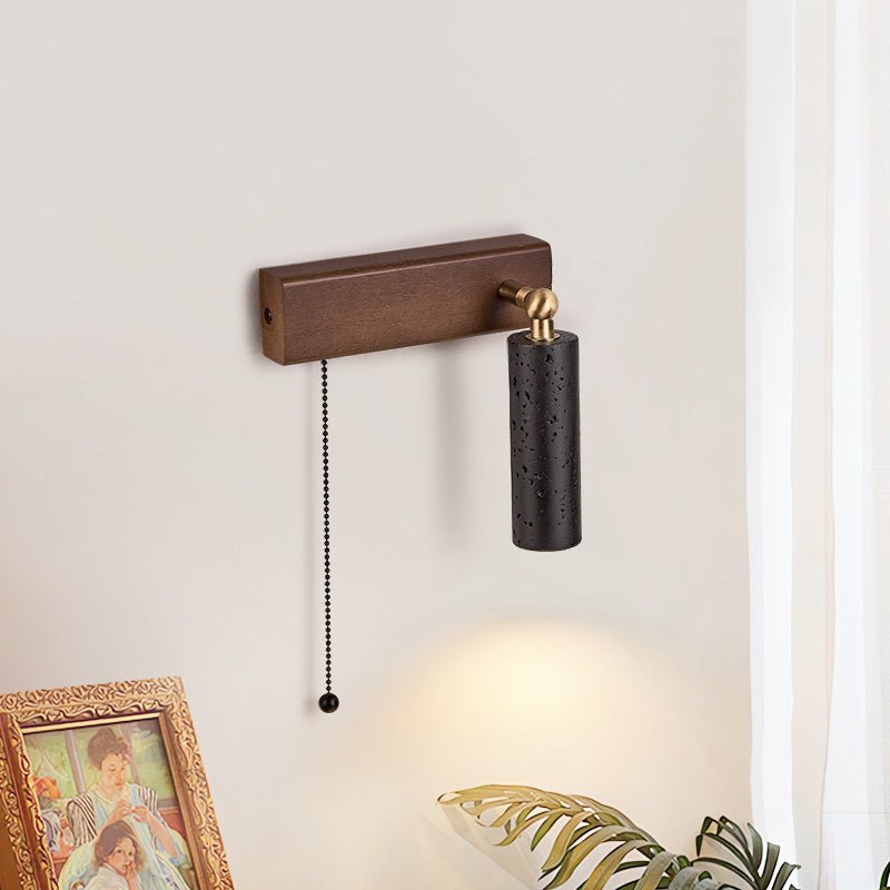 sentinel-swivel-spot-sconce-anzaz-Black Travertine & Walnut Wood-2