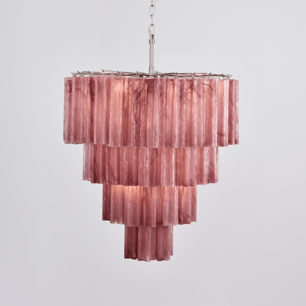 serava-cascade-murano-chandelier-anzaz-Red & Nickel-4