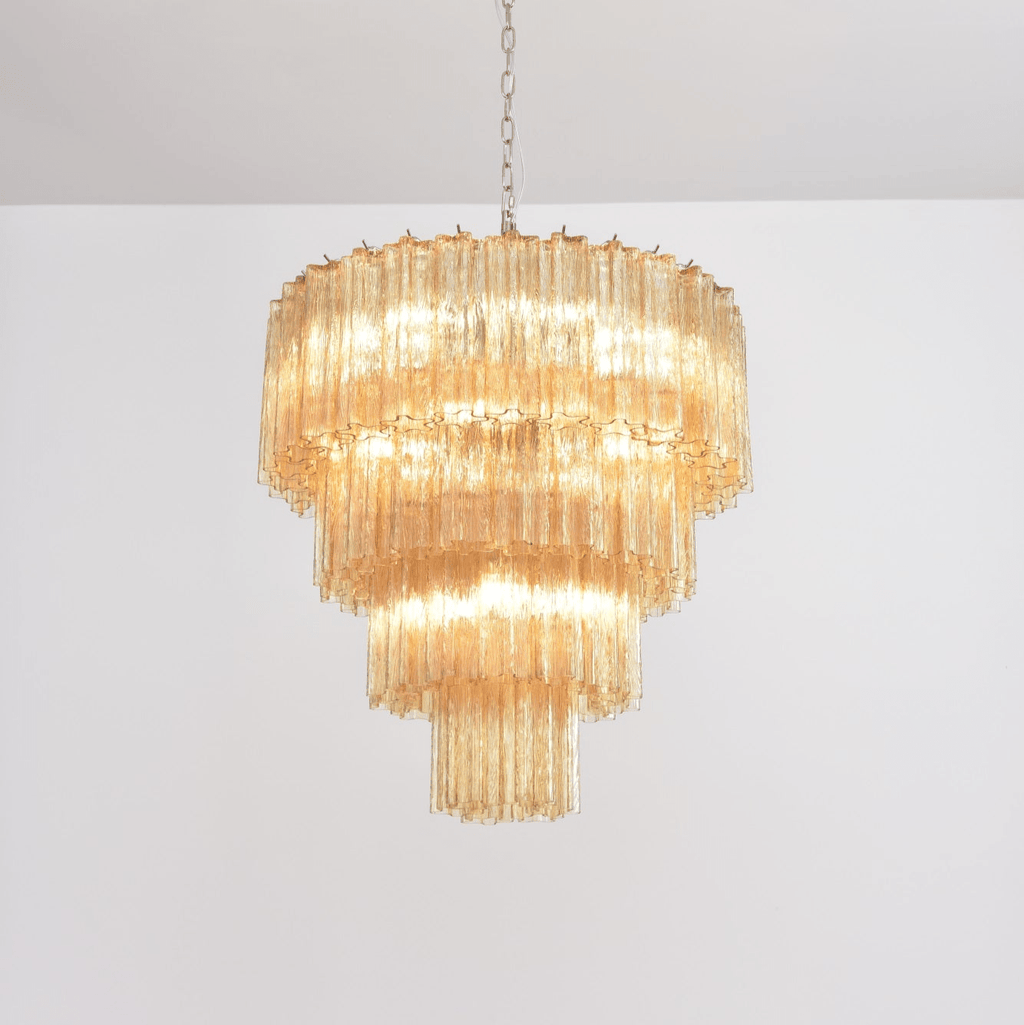 serava-cascade-murano-chandelier-anzaz-Blue & Nickel-3
