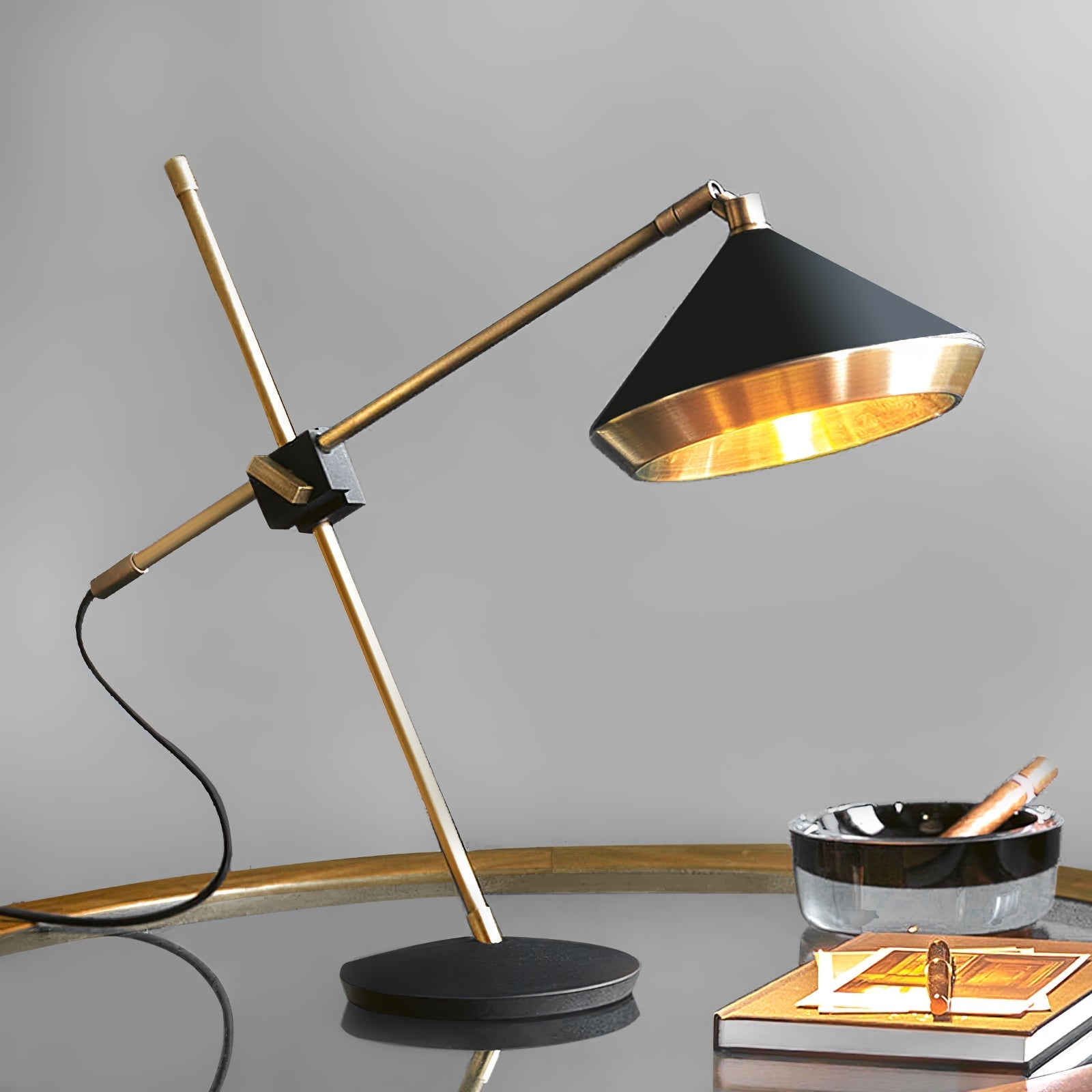 shear-table-lamp-anzaz-Copper plating & Matte White-4
