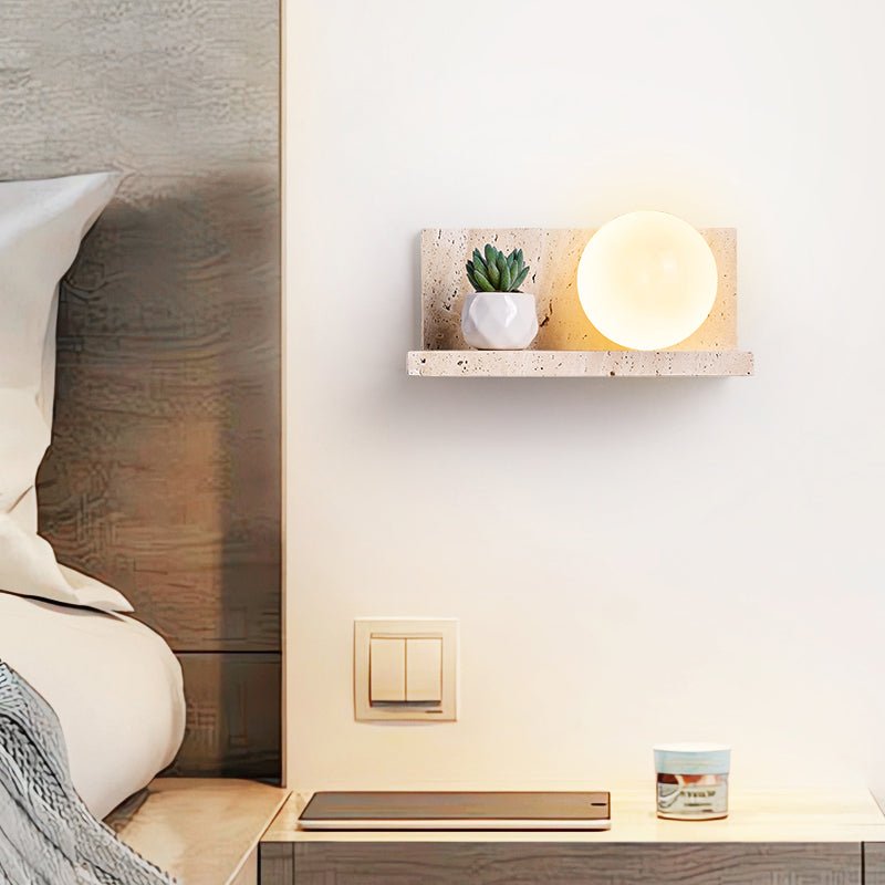 shelf-travertine-sconce-anzaz-Yellow Travertine & White-2