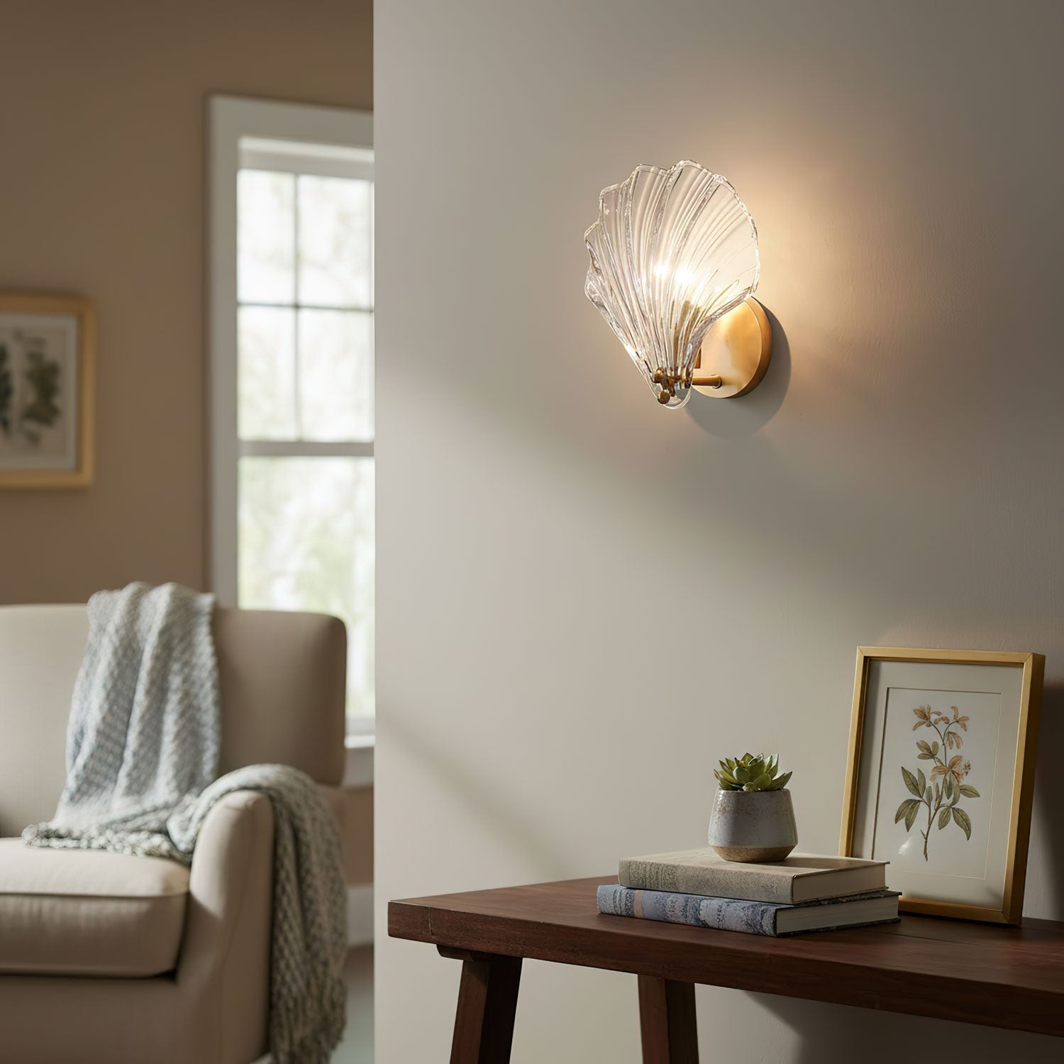 shell-wall-light-anzaz-Brass & Amber-3