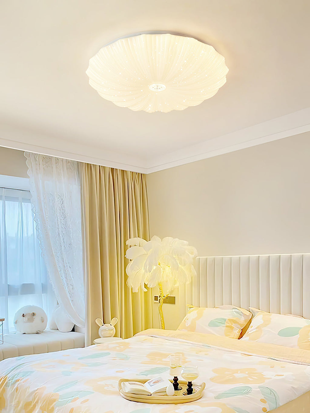 shell-acrylic-round-ceiling-lamp-anzaz-White-6