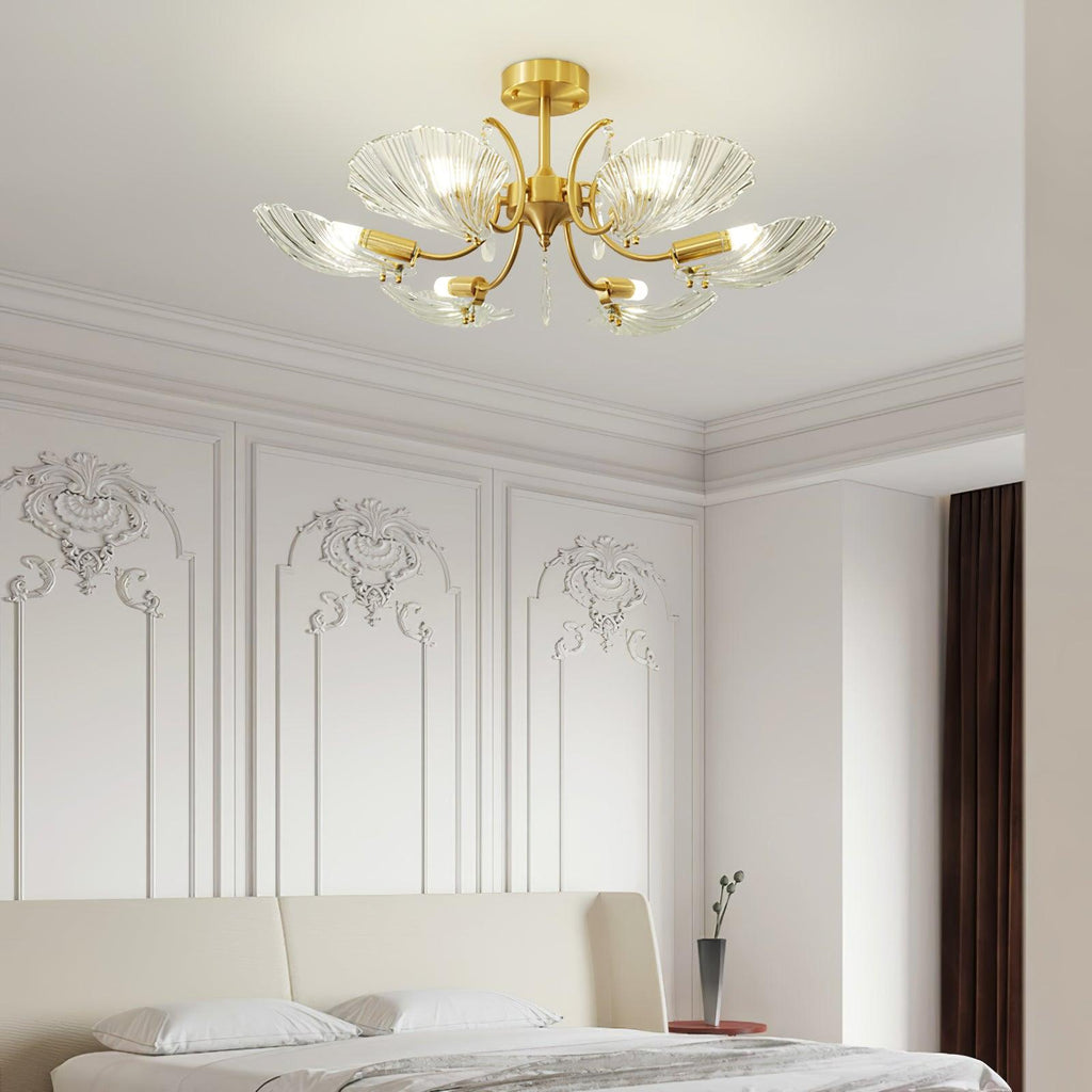 shell-brass-ceiling-lamp-anzaz-Brass & Clear-2