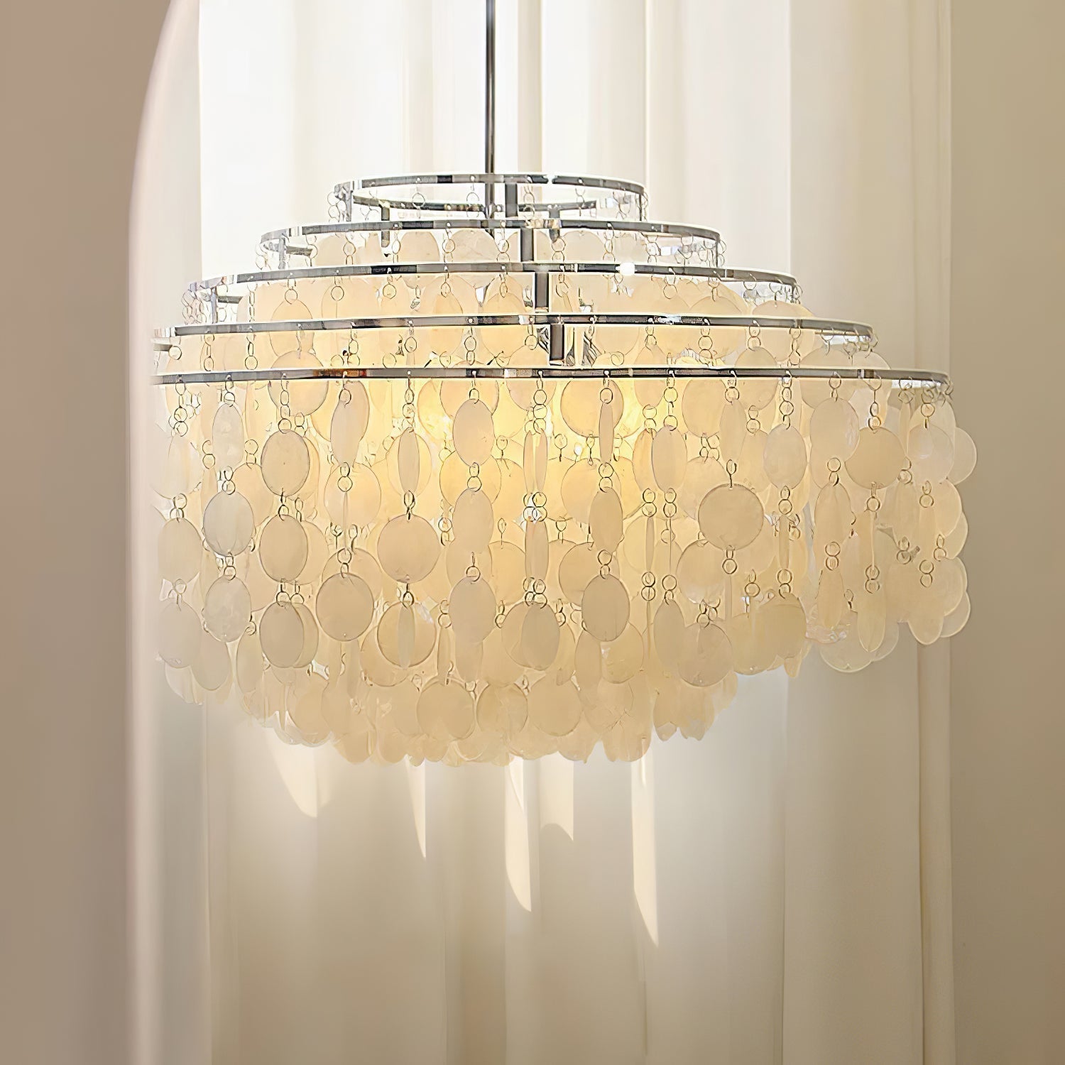shell-pendant-lamp-anzaz-Chrome & White-7