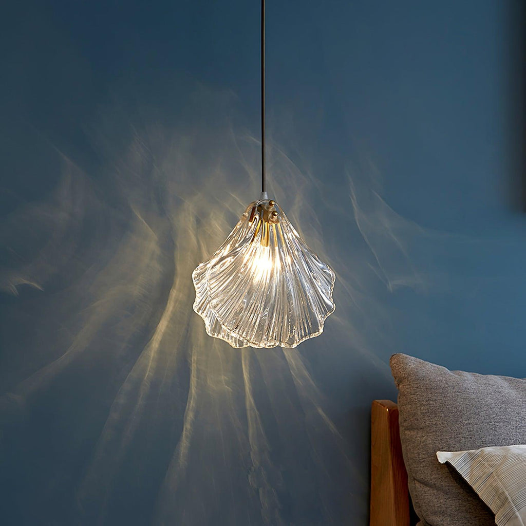 shell-mini-pendant-swag-light-anzaz-Brass + Cognac-4
